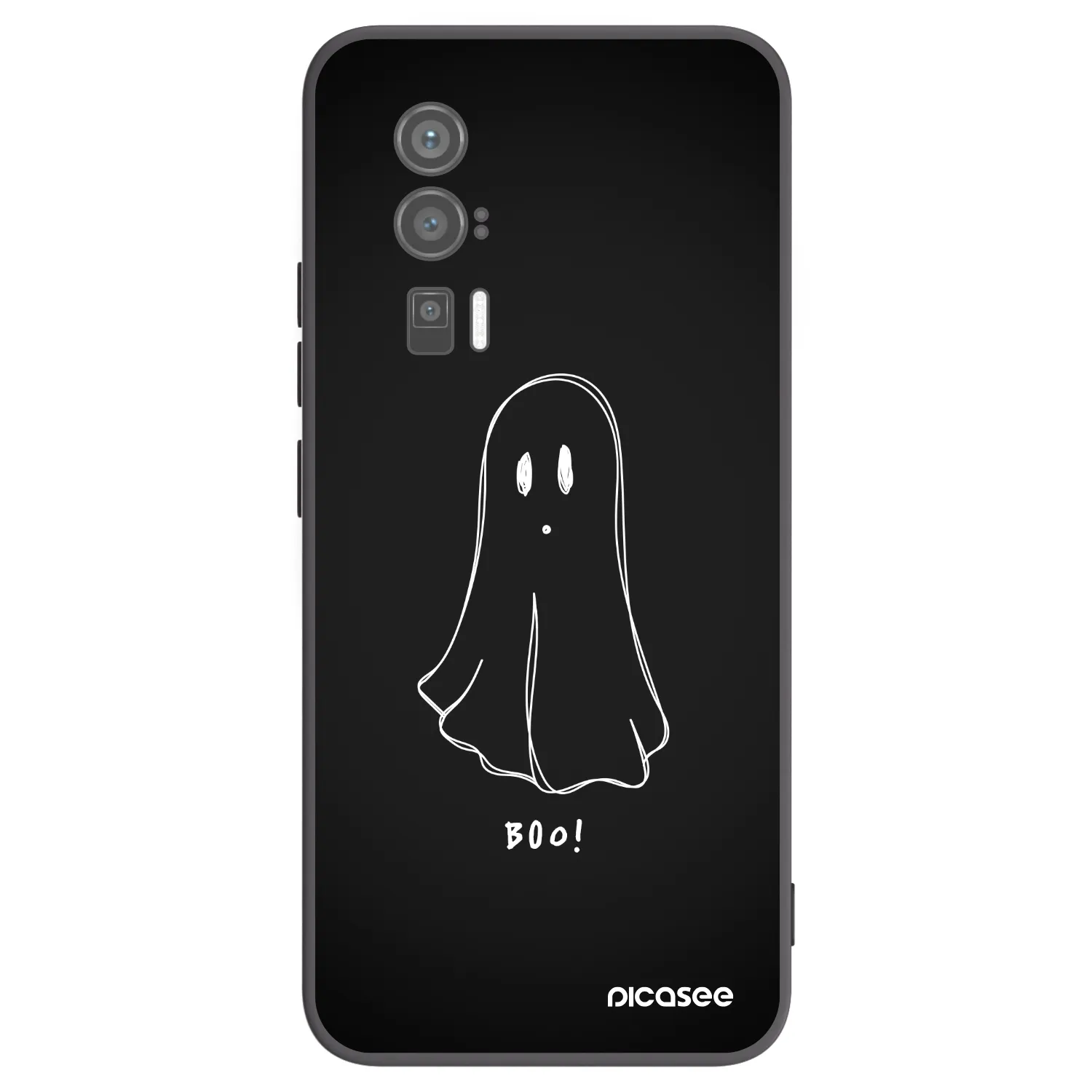Picasee Μαύρη θήκη σιλικόνης για Xiaomi Poco F5 Pro 5G - Ghost 2