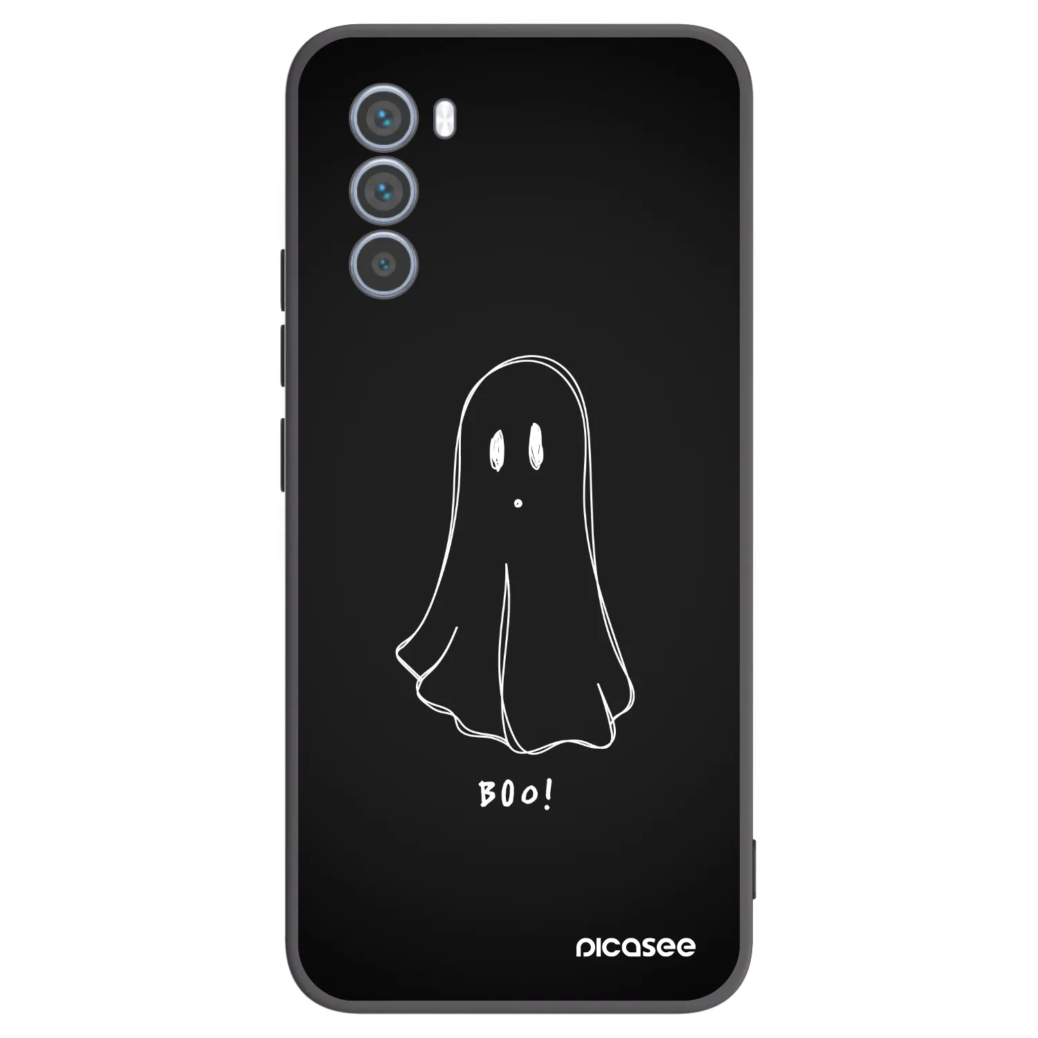 Picasee Μαύρη θήκη σιλικόνης για Motorola Moto G62 - Ghost 2