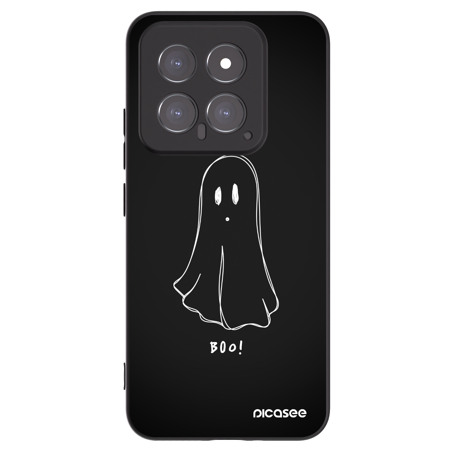Picasee Μαύρη θήκη σιλικόνης για Xiaomi 14 - Ghost 2