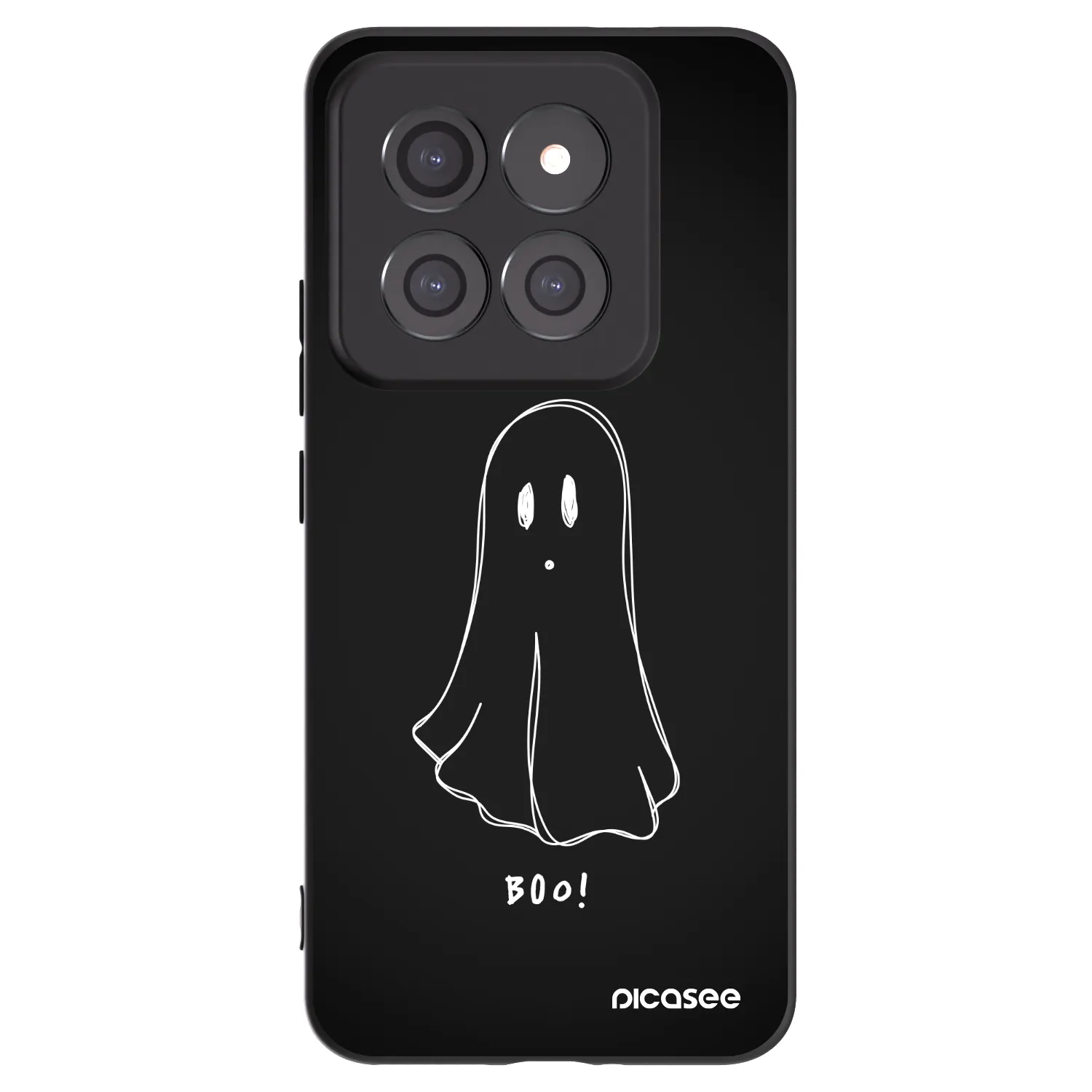 Picasee Μαύρη θήκη σιλικόνης για Xiaomi 14 Pro - Ghost 2
