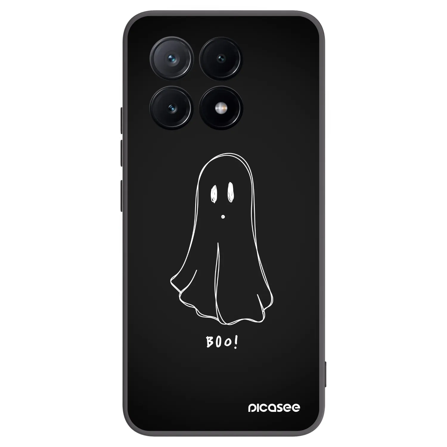 Picasee Μαύρη θήκη σιλικόνης για Xiaomi Poco X6 Pro - Ghost 2