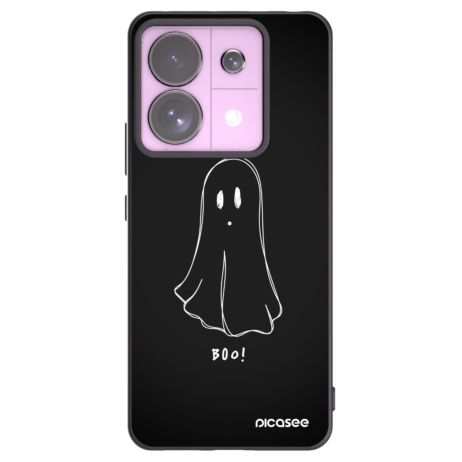 Picasee Μαύρη θήκη σιλικόνης για Xiaomi Redmi Note 13 Pro 5G - Ghost 2