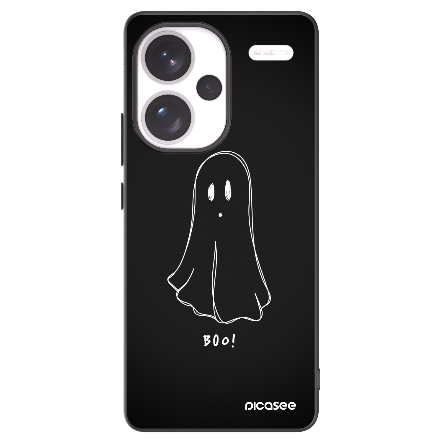 Picasee Μαύρη θήκη σιλικόνης για Xiaomi Redmi Note 13 Pro+ 5G - Ghost 2