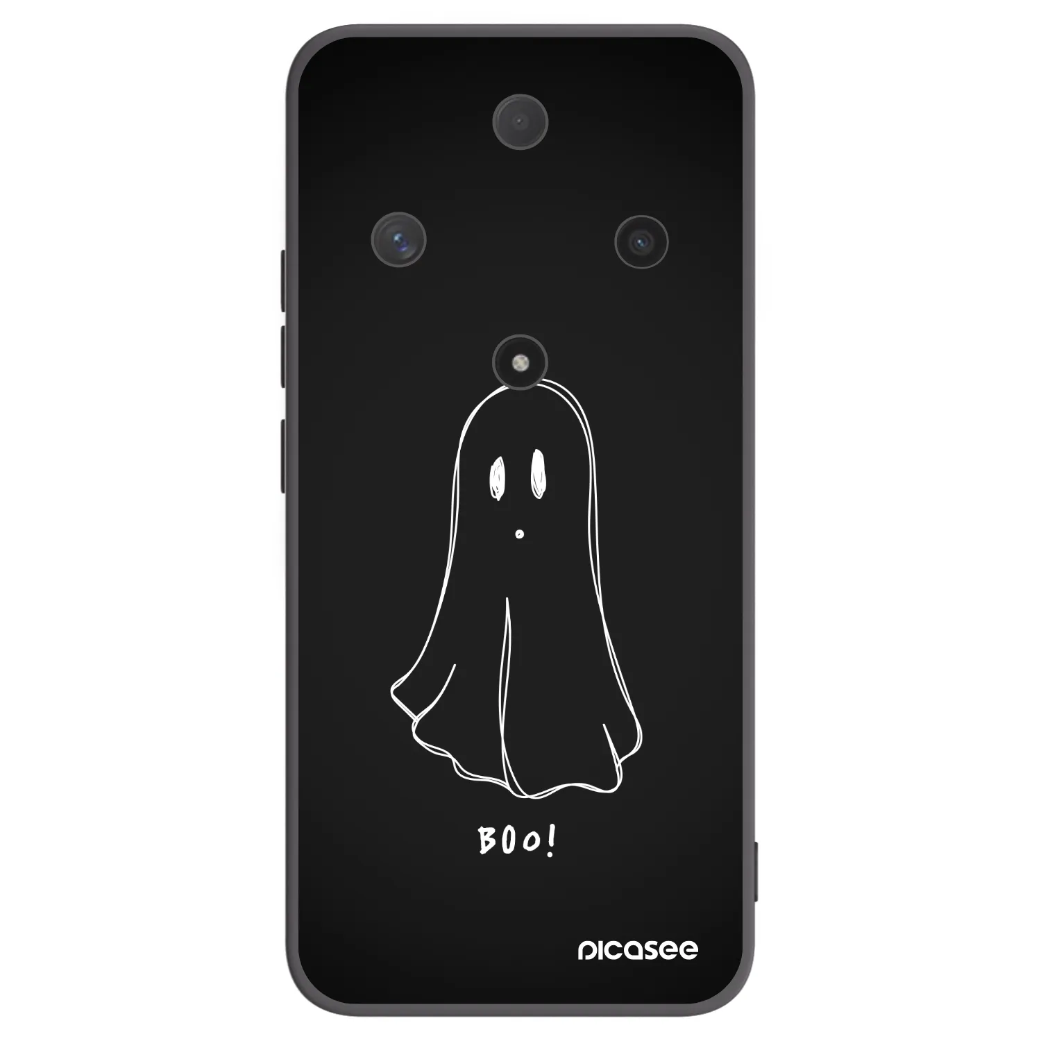 Picasee Μαύρη θήκη σιλικόνης για Honor Magic6 Lite 5G - Ghost 2