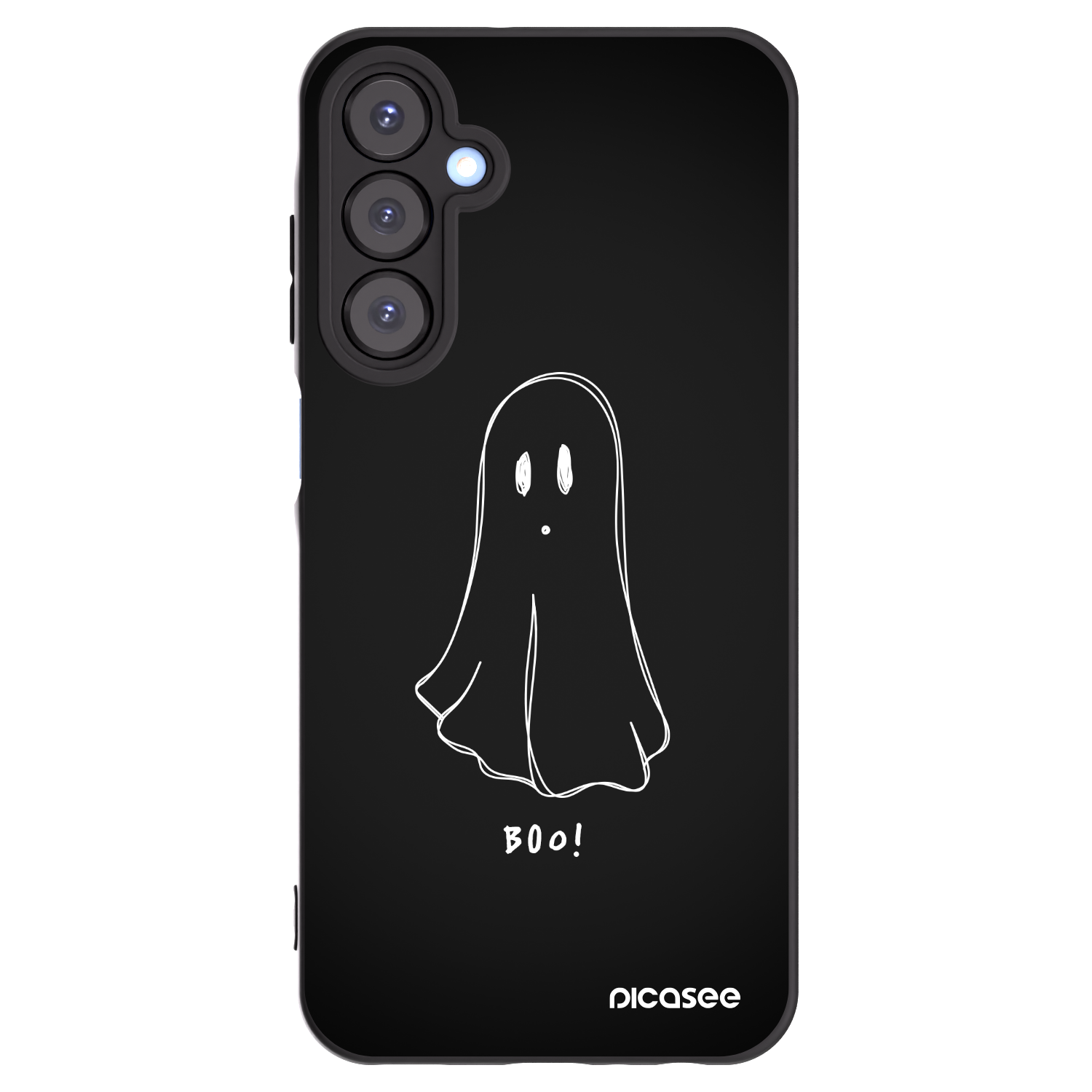 Picasee Μαύρη θήκη σιλικόνης για Samsung Galaxy A25 A256B 5G - Ghost 2