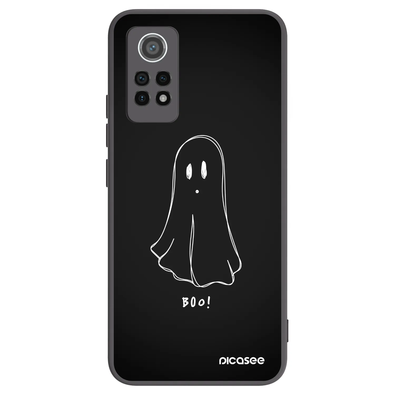 Picasee Μαύρη θήκη σιλικόνης για Xiaomi Redmi Note 12 Pro 4G - Ghost 2