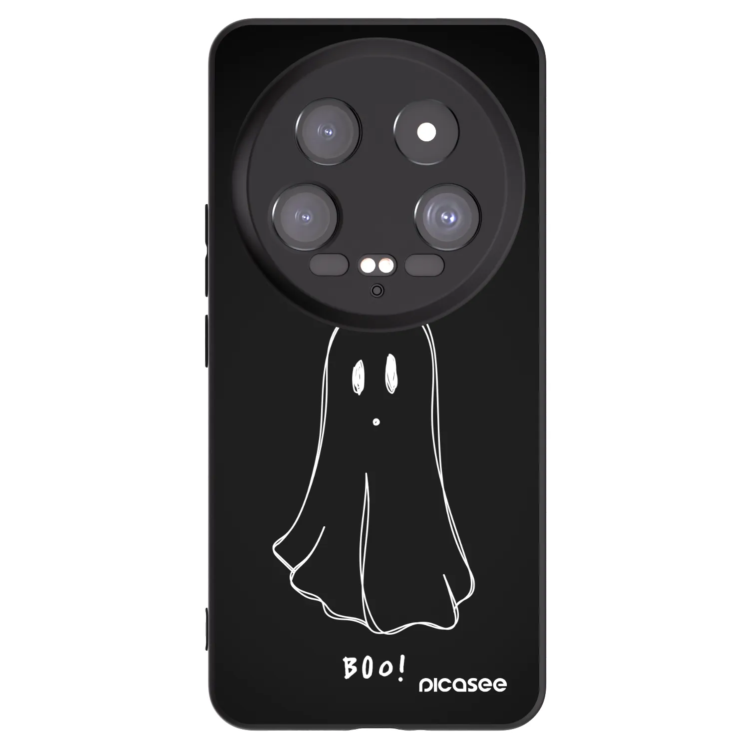 Picasee Μαύρη θήκη σιλικόνης για Xiaomi 14 Ultra - Ghost 2