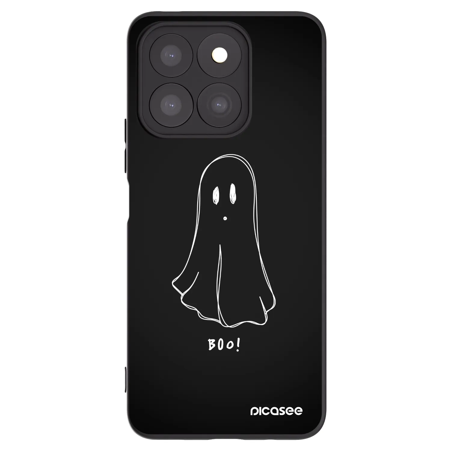 Picasee Μαύρη θήκη σιλικόνης για Honor X8b - Ghost 2
