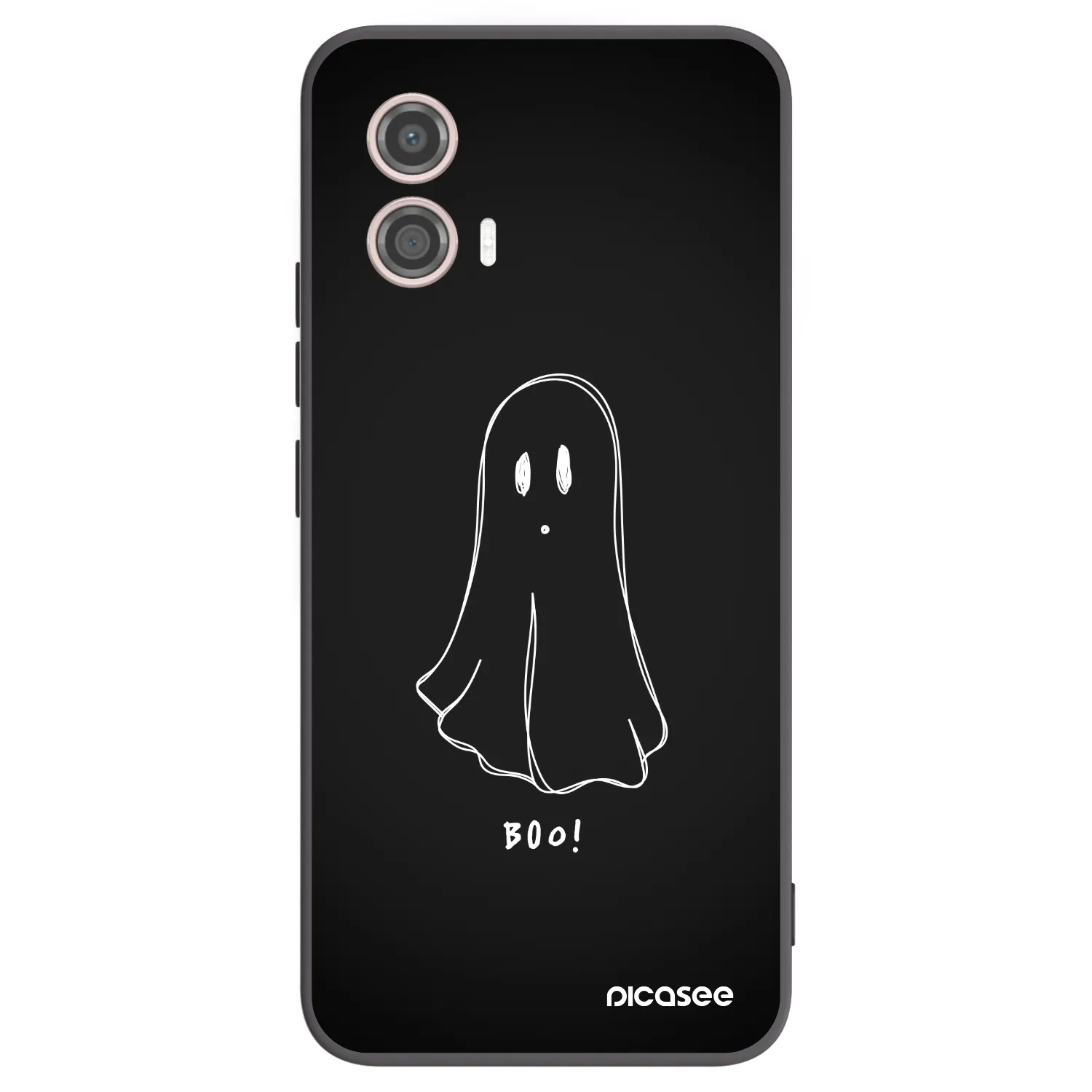 Picasee Μαύρη θήκη σιλικόνης για Motorola Moto G53 5G - Ghost 2