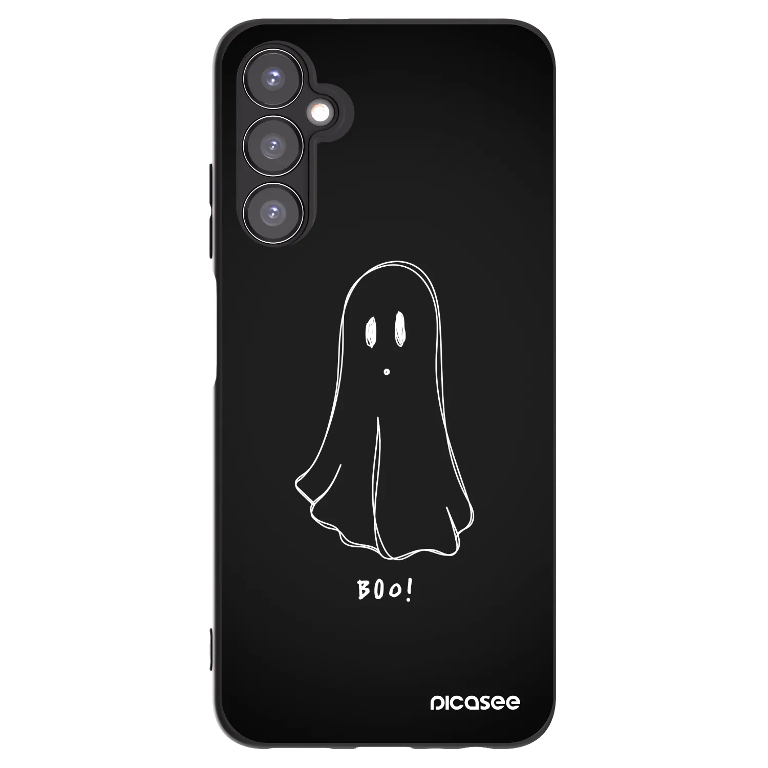 Picasee Μαύρη θήκη σιλικόνης για Samsung Galaxy A05s A057G - Ghost 2