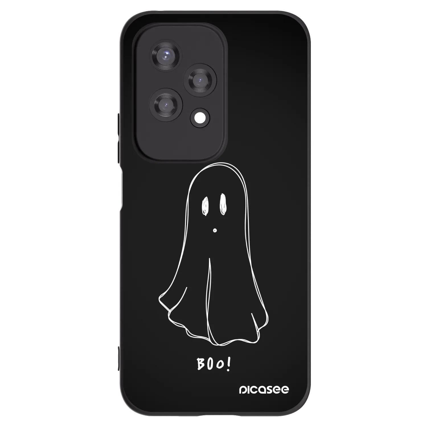 Picasee Μαύρη θήκη σιλικόνης για Honor 200 Lite - Ghost 2