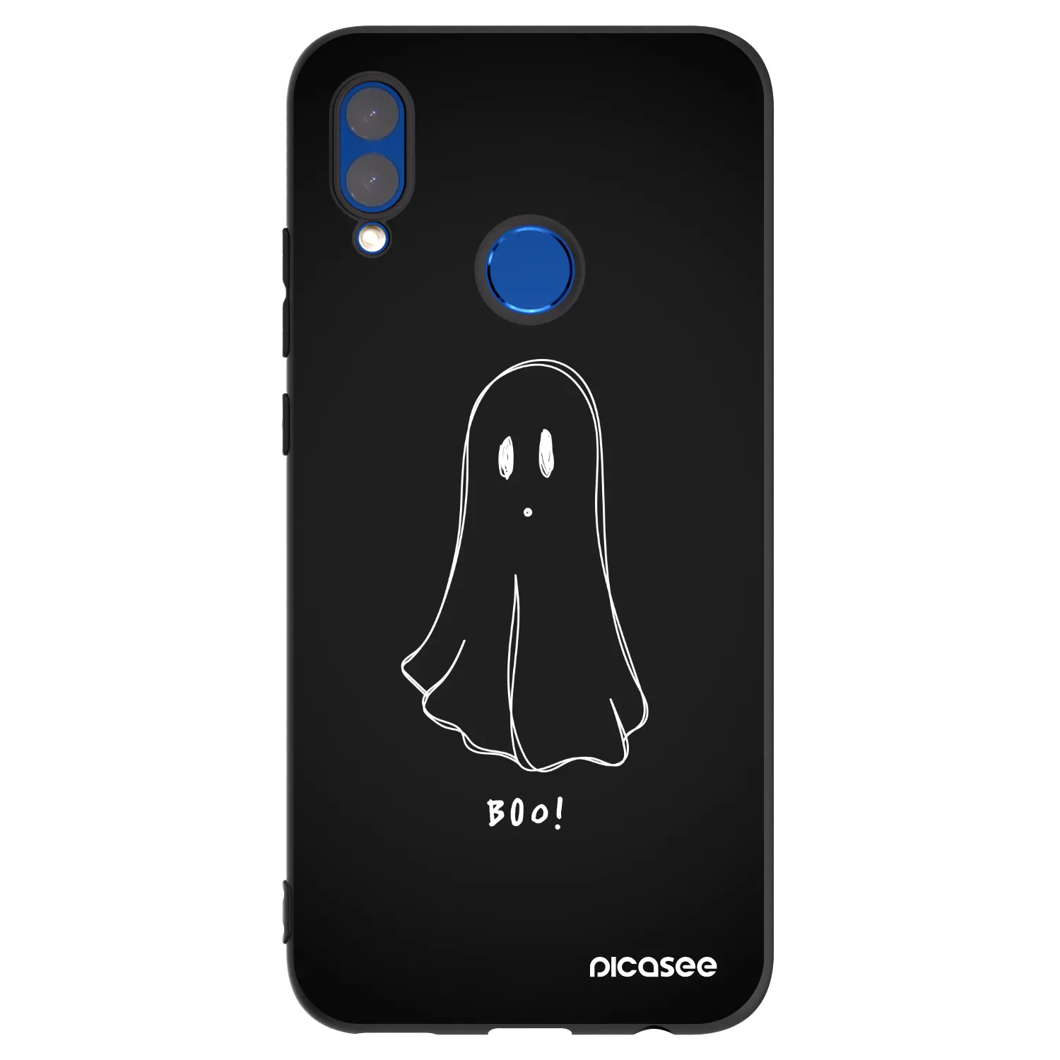 Picasee Μαύρη θήκη σιλικόνης για Huawei P Smart 2019 - Ghost 2