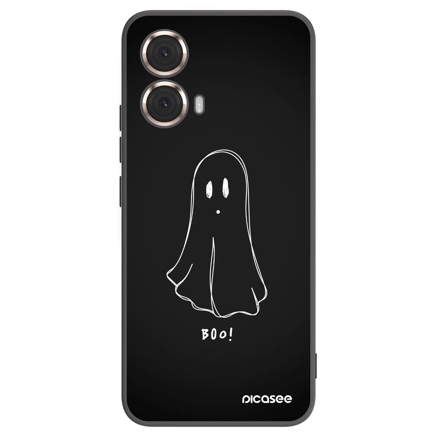 Picasee Μαύρη θήκη σιλικόνης για Motorola Moto G85 - Ghost 2
