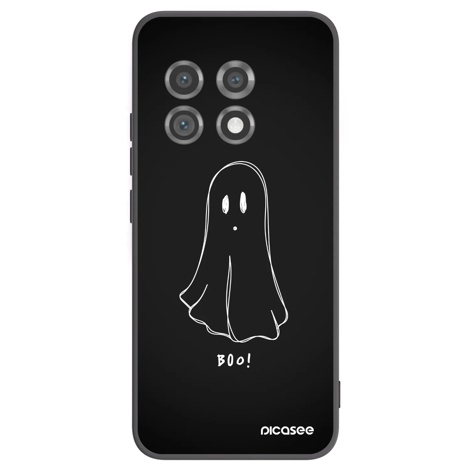 Picasee Μαύρη θήκη σιλικόνης για OnePlus 11 5G - Ghost 2