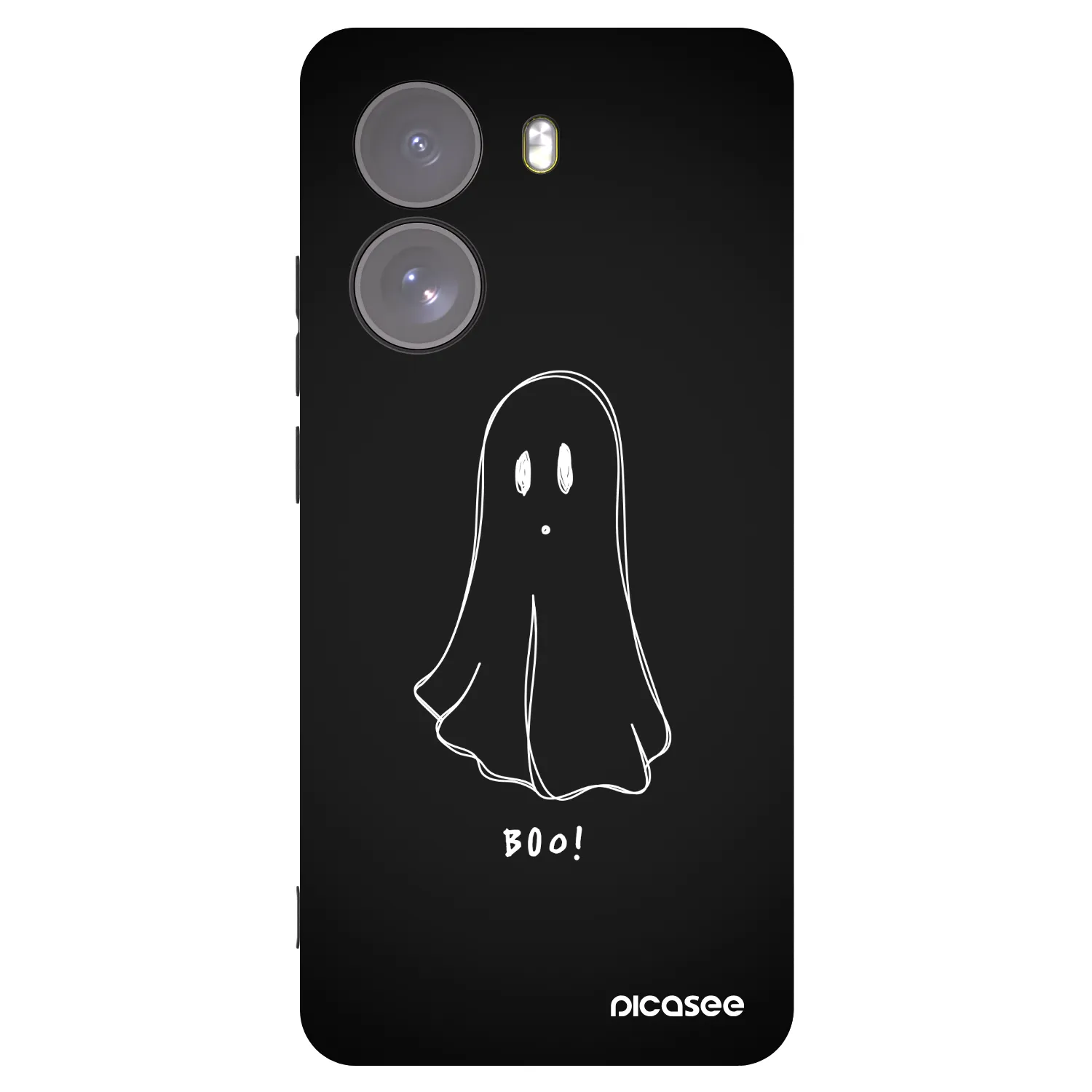 Picasee Μαύρη θήκη σιλικόνης για Xiaomi Poco X7 - Ghost 2
