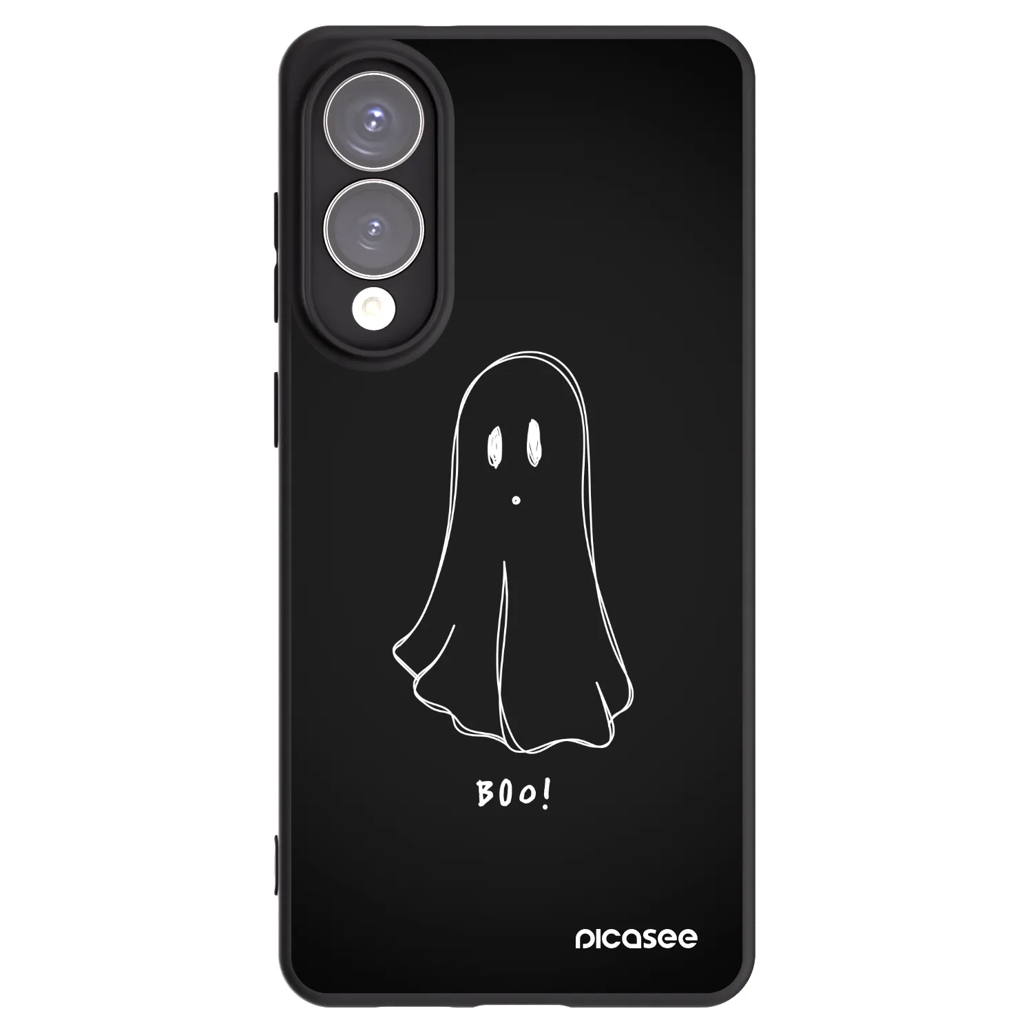 Picasee Μαύρη θήκη σιλικόνης για Samsung Galaxy S25 Edge 5G - Ghost 2