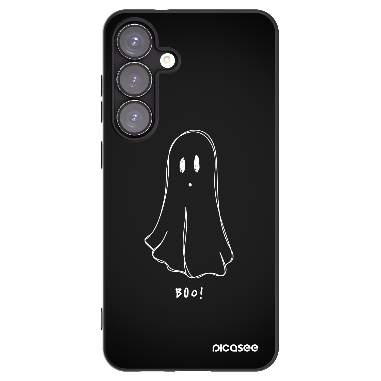Picasee Μαύρη θήκη σιλικόνης για Samsung Galaxy S25+ 5G - Ghost 2