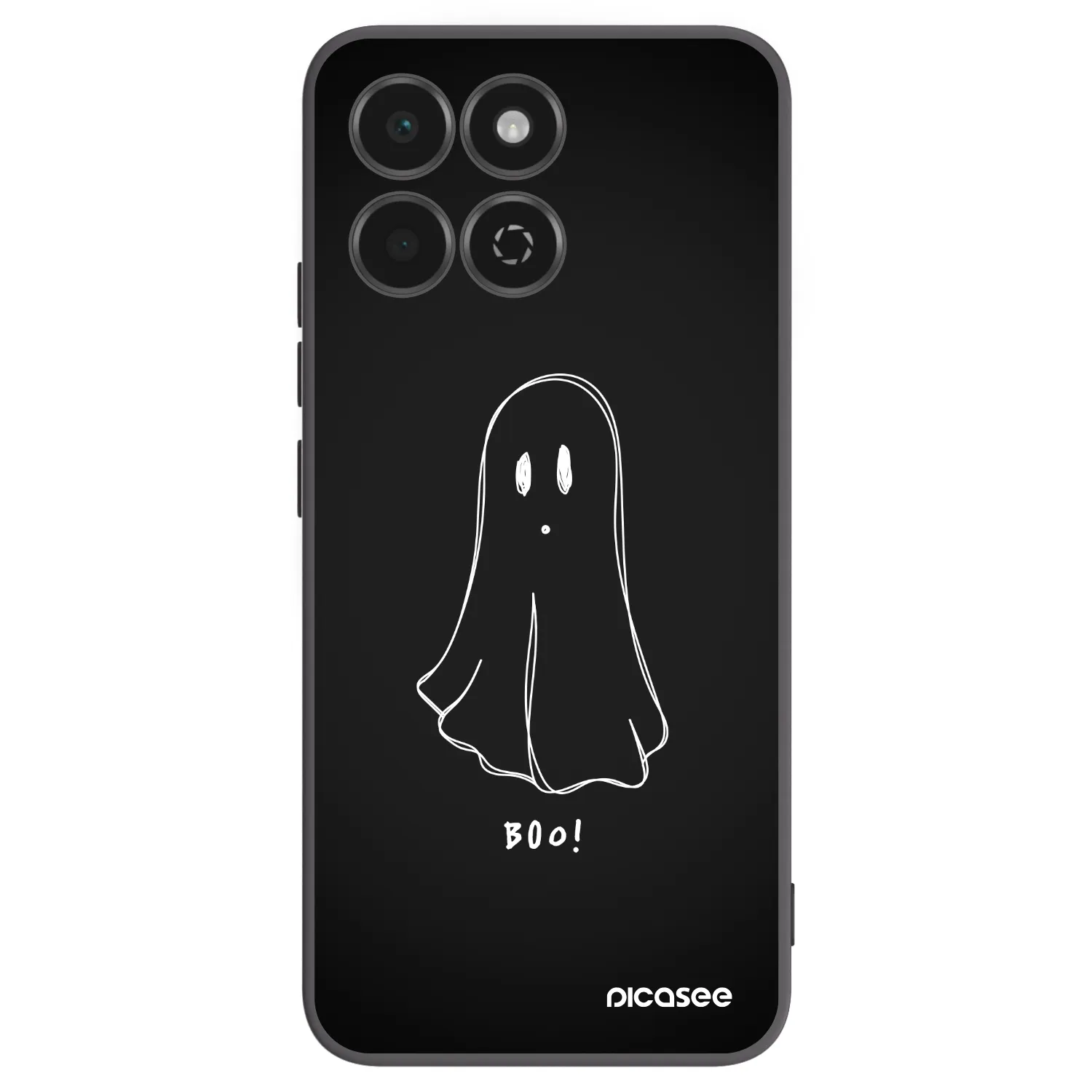 Picasee Μαύρη θήκη σιλικόνης για Honor 200 Smart 5G - Ghost 2