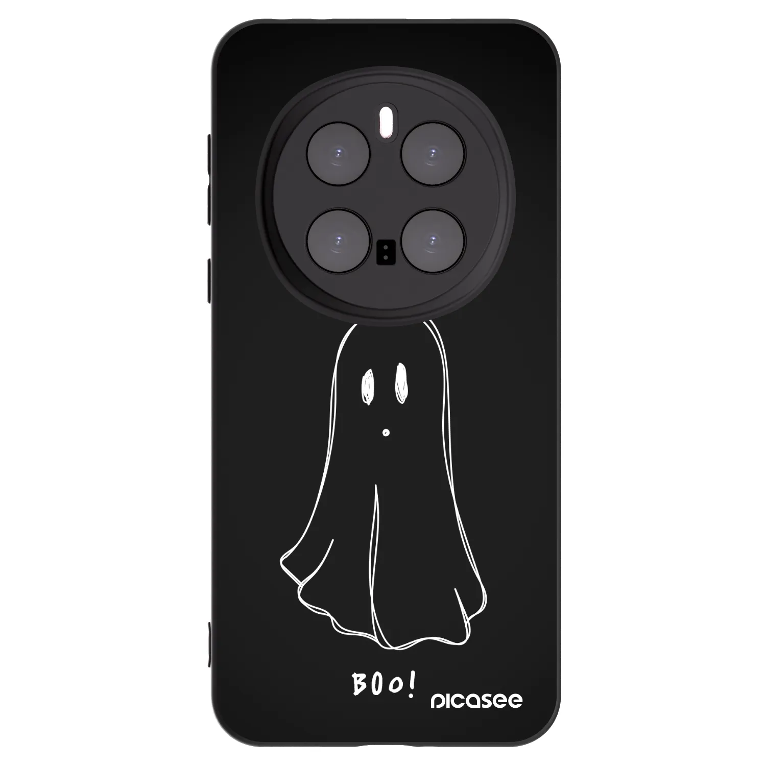 Picasee Μαύρη θήκη σιλικόνης για Honor Magic7 Pro 5G - Ghost 2