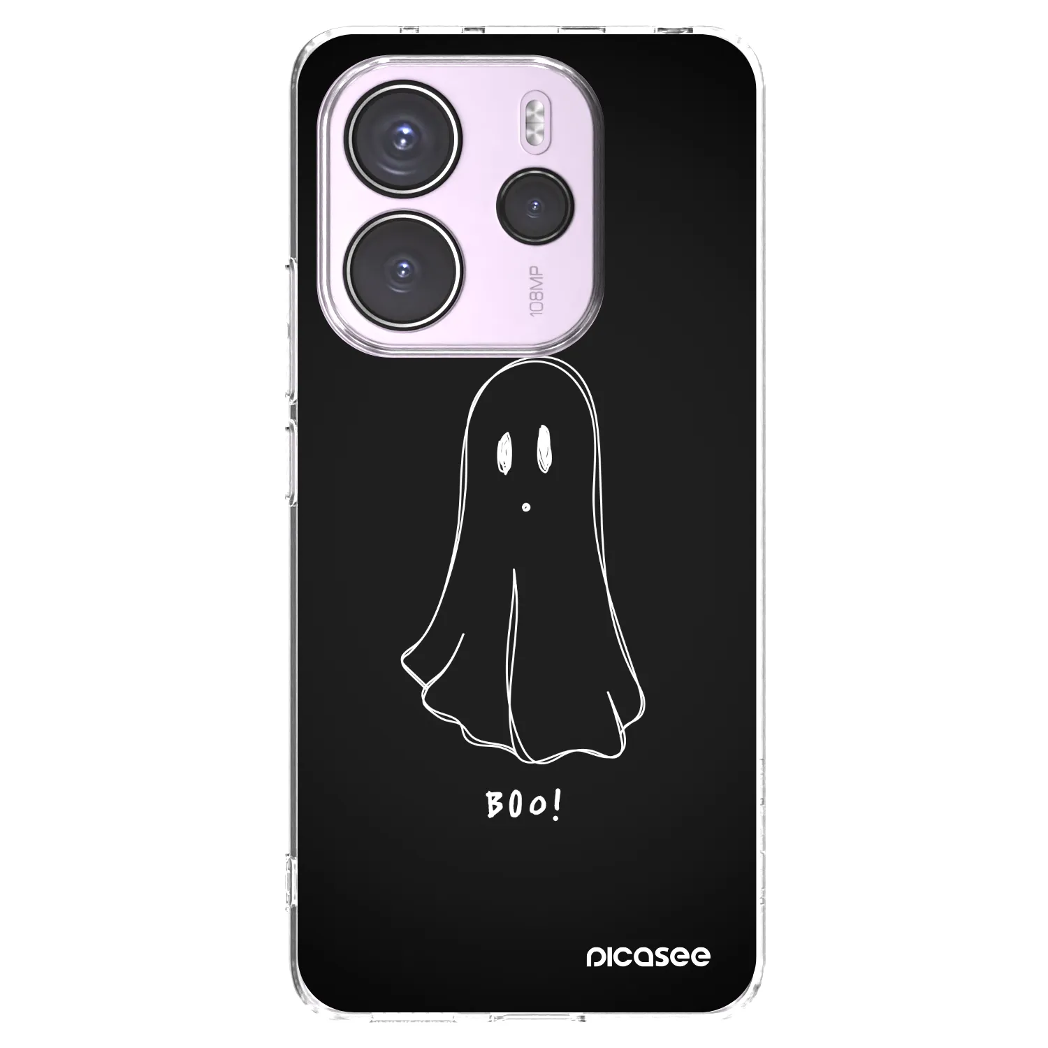 Picasee διαφανής θήκη σιλικόνης Xiaomi Redmi Note 14 4G - Ghost 2