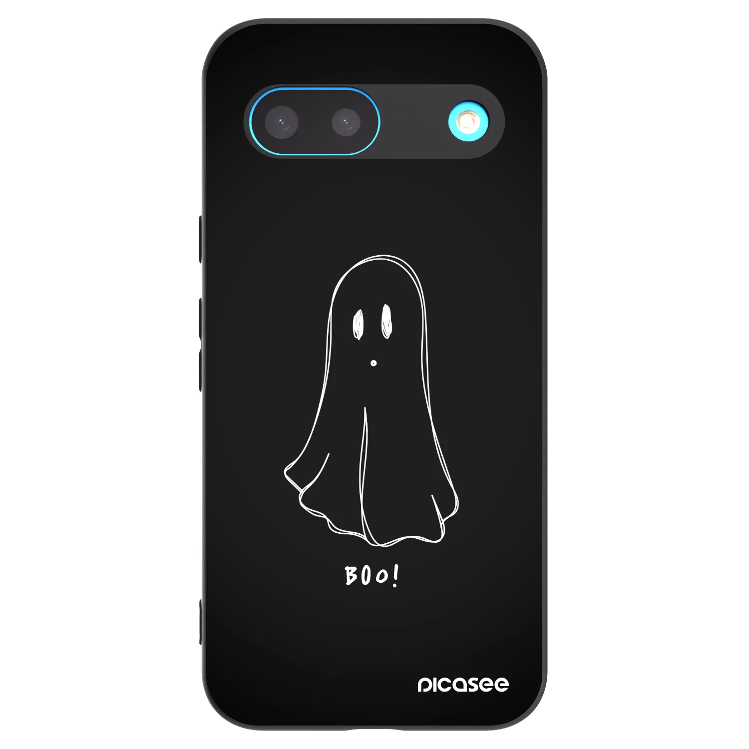 Picasee Μαύρη θήκη σιλικόνης για Google Pixel 8 - Ghost 2