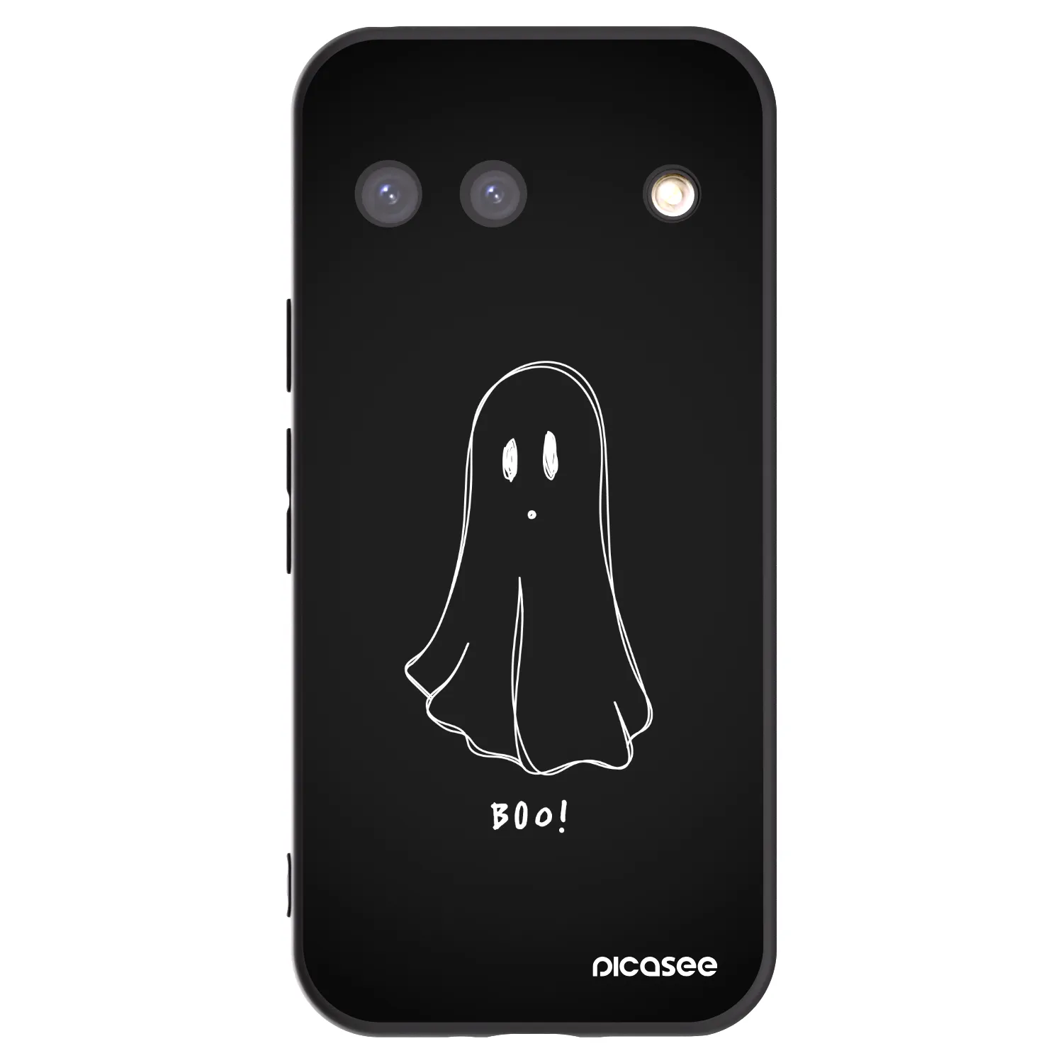 Picasee Μαύρη θήκη σιλικόνης για Google Pixel 9 - Ghost 2