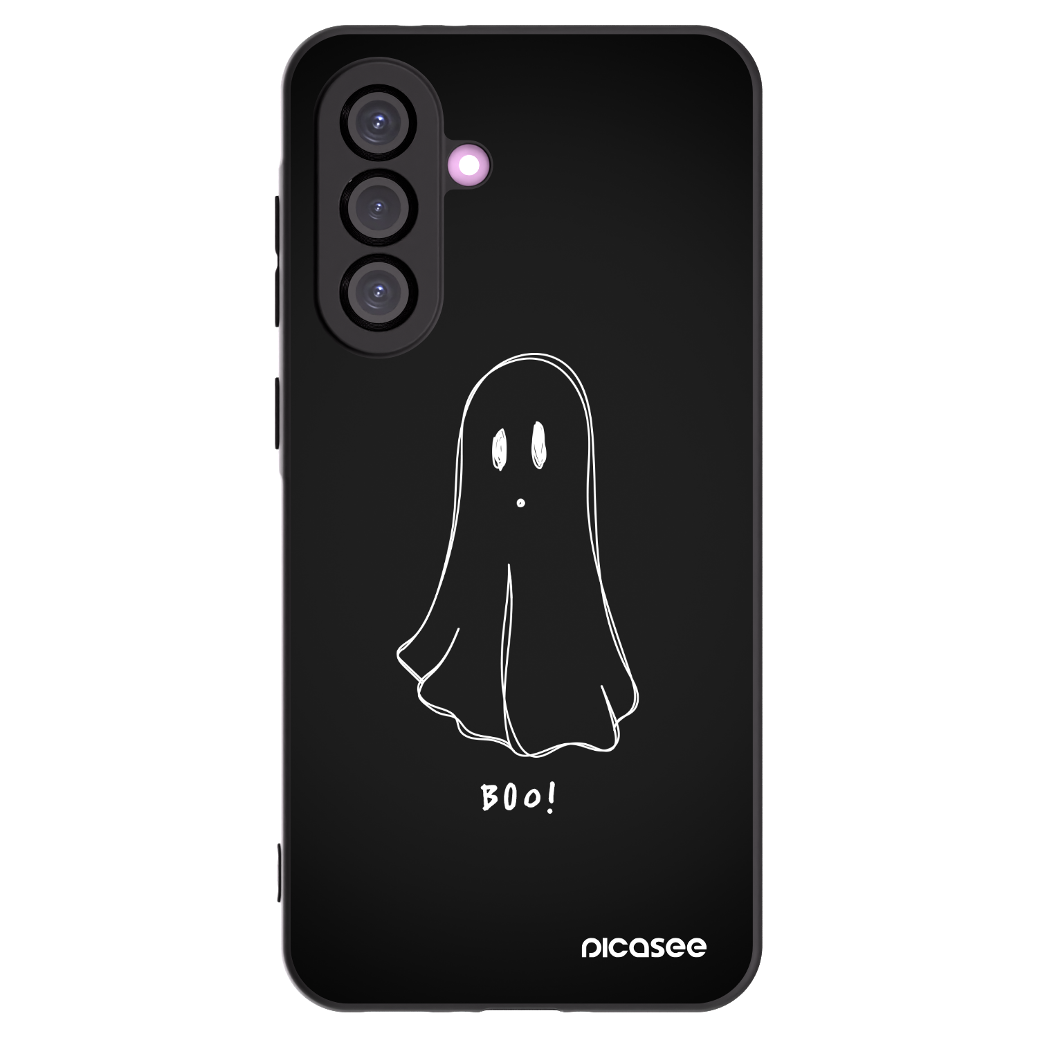 Picasee Μαύρη θήκη σιλικόνης για Samsung Galaxy A36 5G - Ghost 2