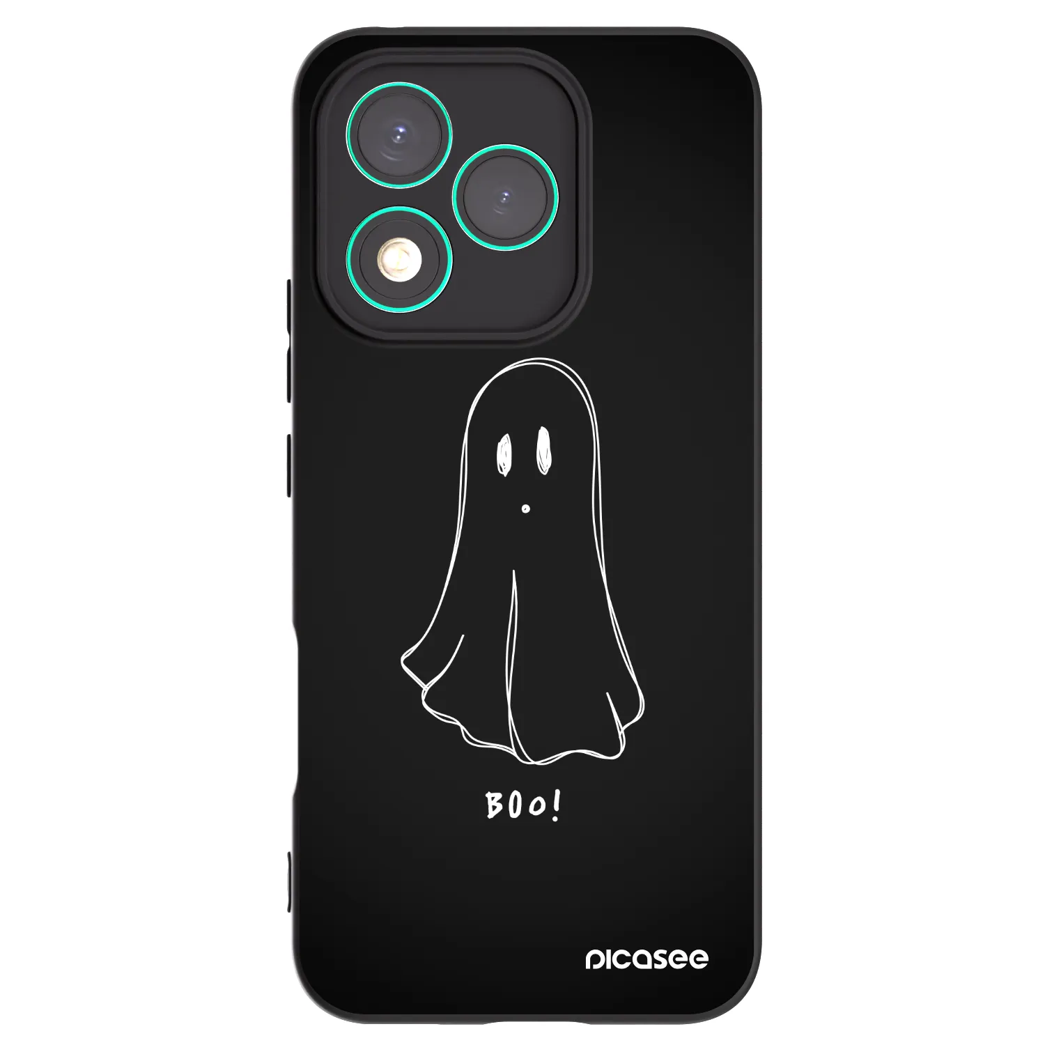 Picasee Μαύρη θήκη σιλικόνης για Honor 400 Lite 5G - Ghost 2
