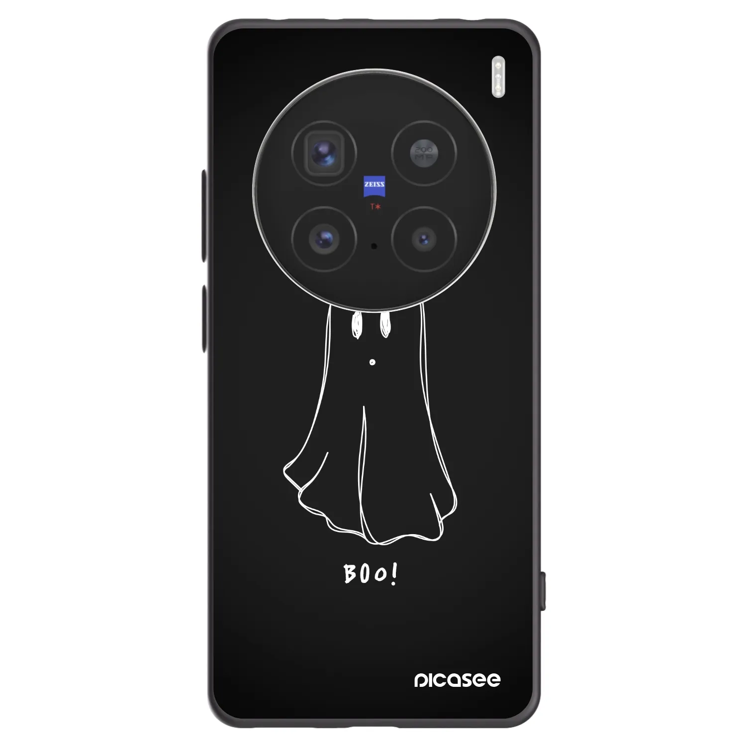 Picasee Μαύρη θήκη σιλικόνης για Vivo X200 Pro - Ghost 2