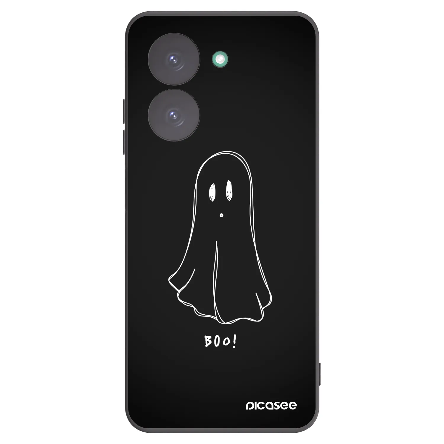 Picasee Μαύρη θήκη σιλικόνης για Xiaomi Redmi A5 - Ghost 2