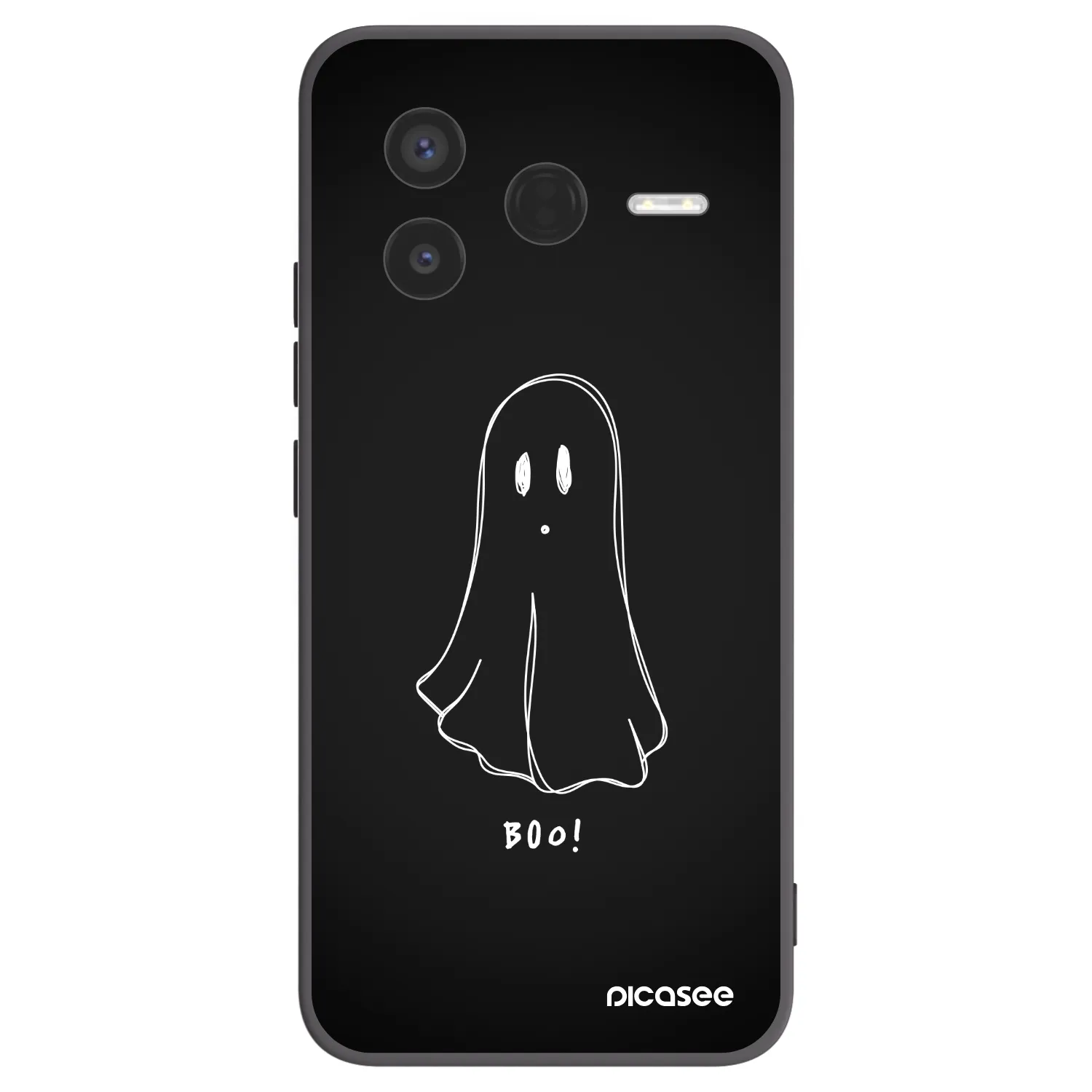 Picasee Μαύρη θήκη σιλικόνης για Xiaomi Poco F7 Pro 5G - Ghost 2