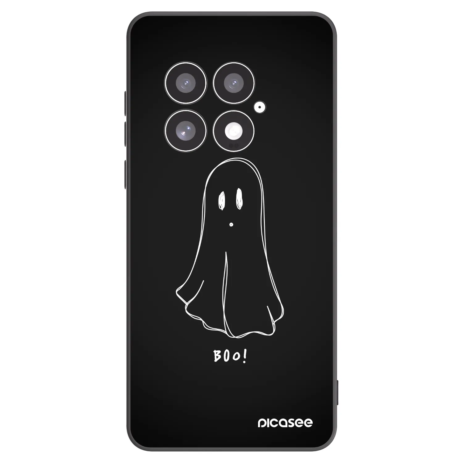 Picasee Μαύρη θήκη σιλικόνης για OnePlus 13 5G - Ghost 2