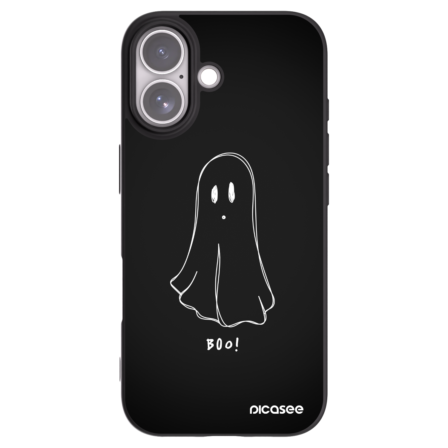 Picasee Μαύρη θήκη σιλικόνης για Apple iPhone 17 - Ghost 2