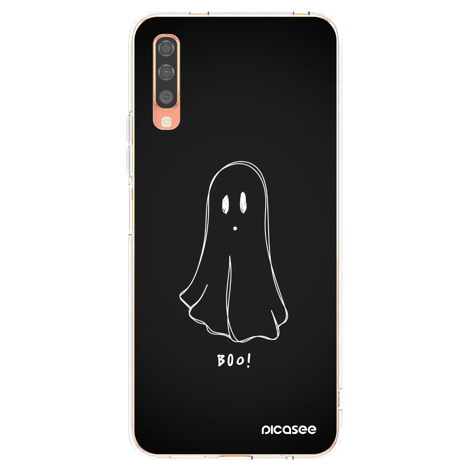 Picasee διαφανής θήκη σιλικόνης Samsung Galaxy A70 A705F - Ghost 2