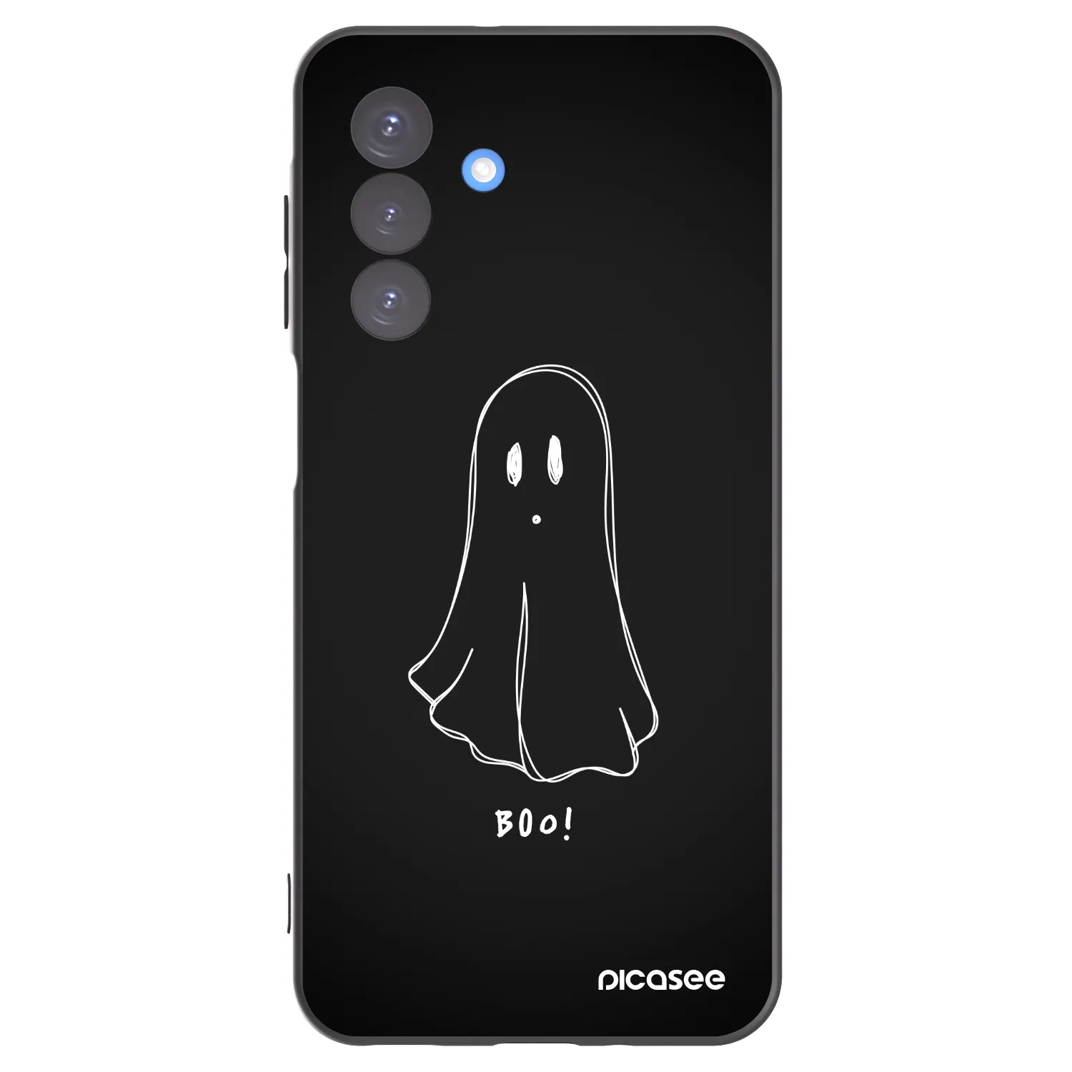 Picasee Μαύρη θήκη σιλικόνης για Samsung Galaxy A17 5G - Ghost 2