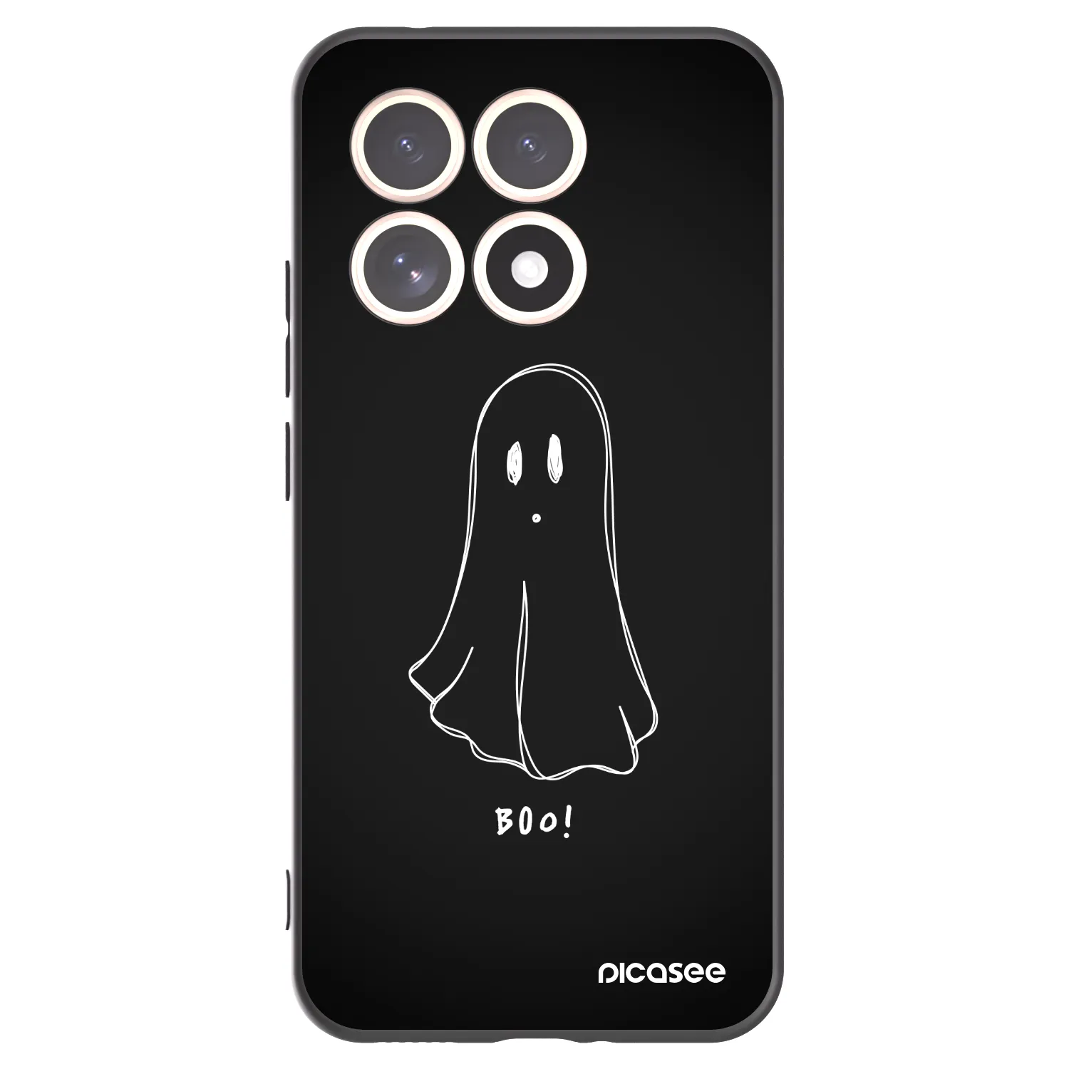 Picasee Μαύρη θήκη σιλικόνης για Xiaomi 15T - Ghost 2