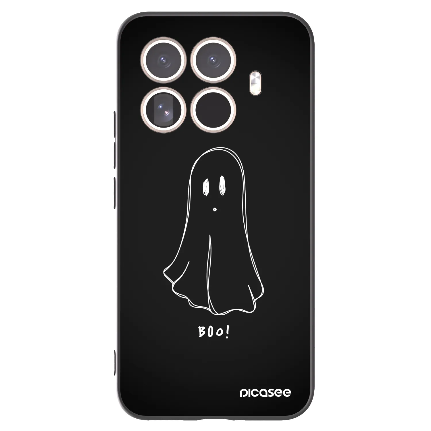 Picasee Μαύρη θήκη σιλικόνης για Xiaomi 15T Pro - Ghost 2