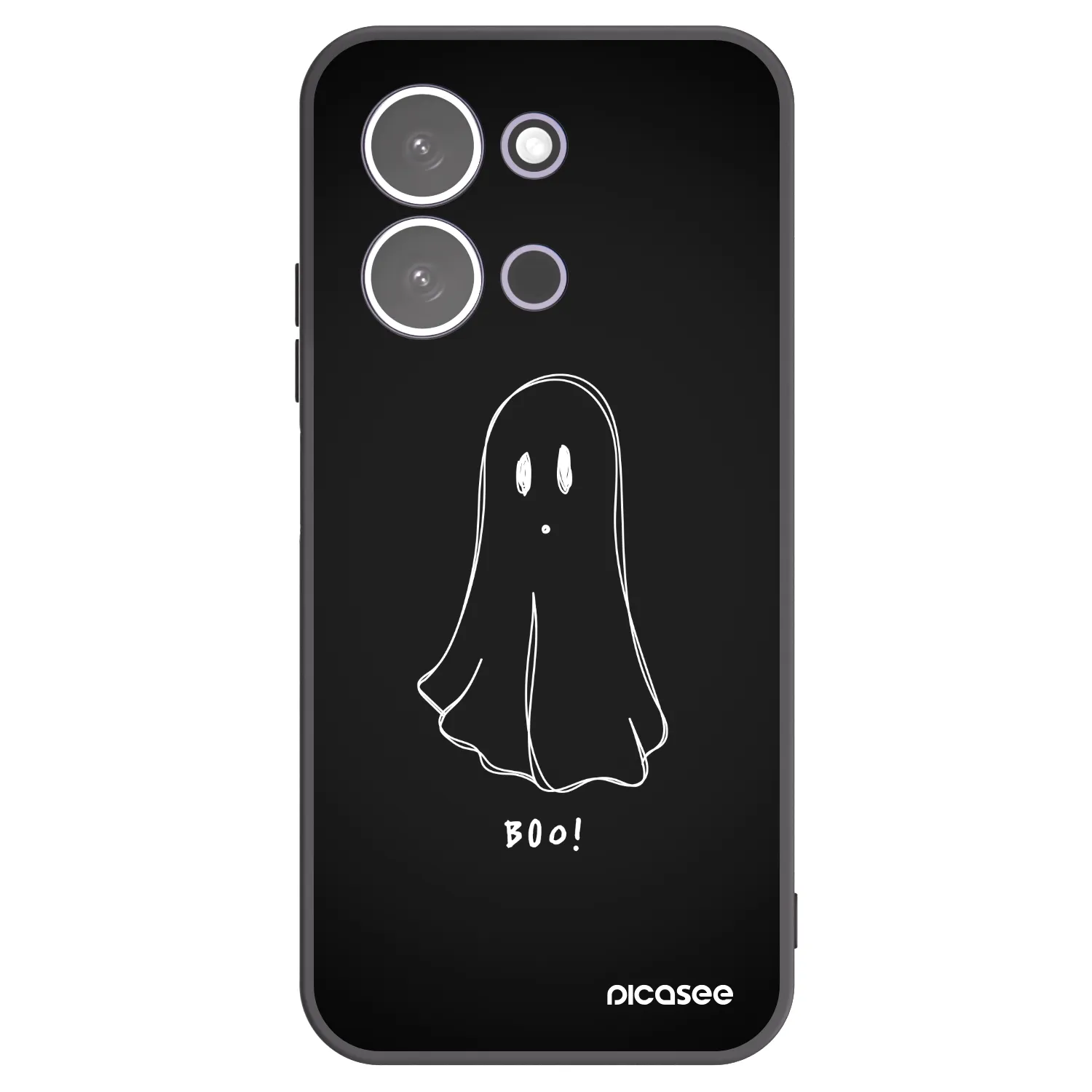 Picasee Μαύρη θήκη σιλικόνης για Xiaomi Redmi 15C 5G - Ghost 2