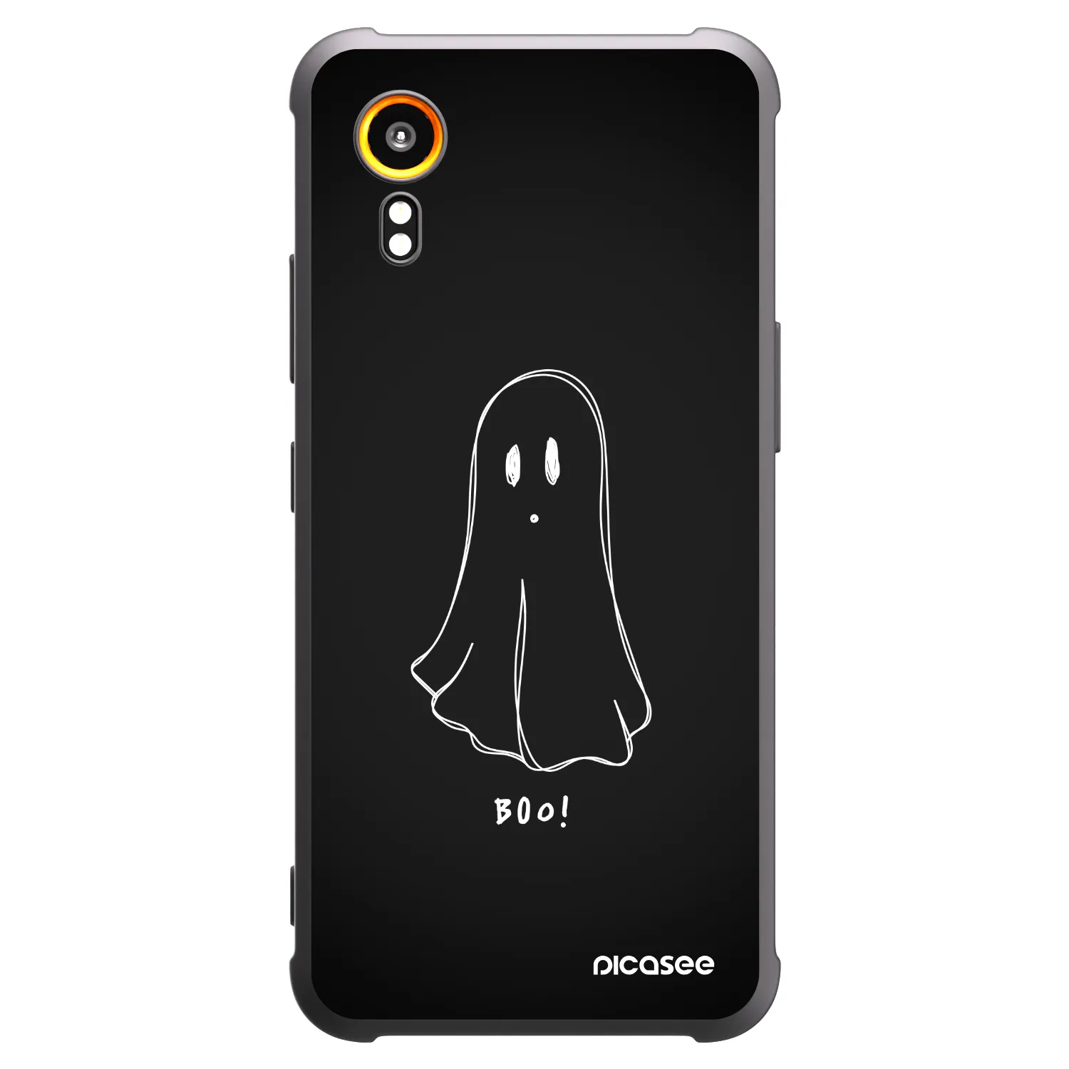 Picasee Μαύρη θήκη σιλικόνης για Samsung Galaxy XCover 7 - Ghost 2