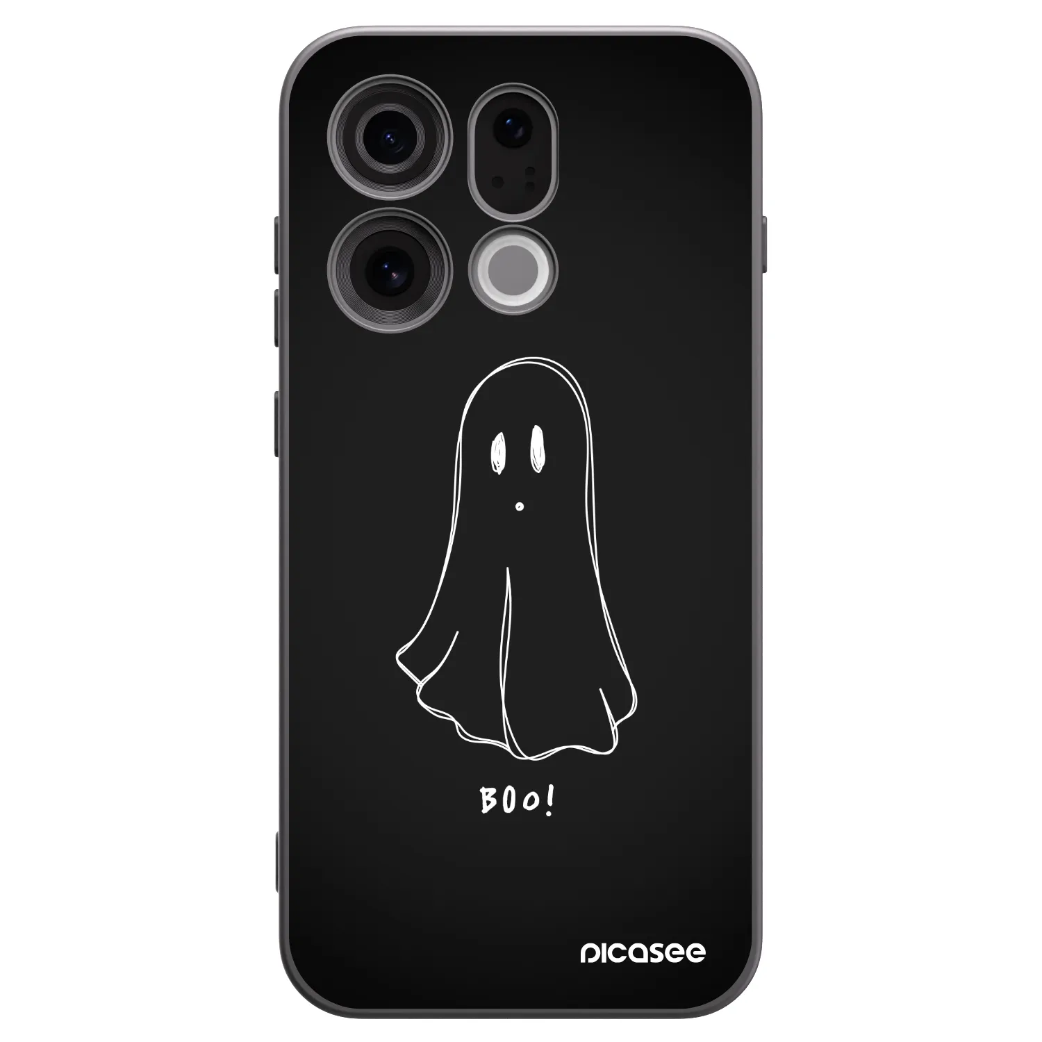 Picasee Μαύρη θήκη σιλικόνης για OPPO Find X9 - Ghost 2