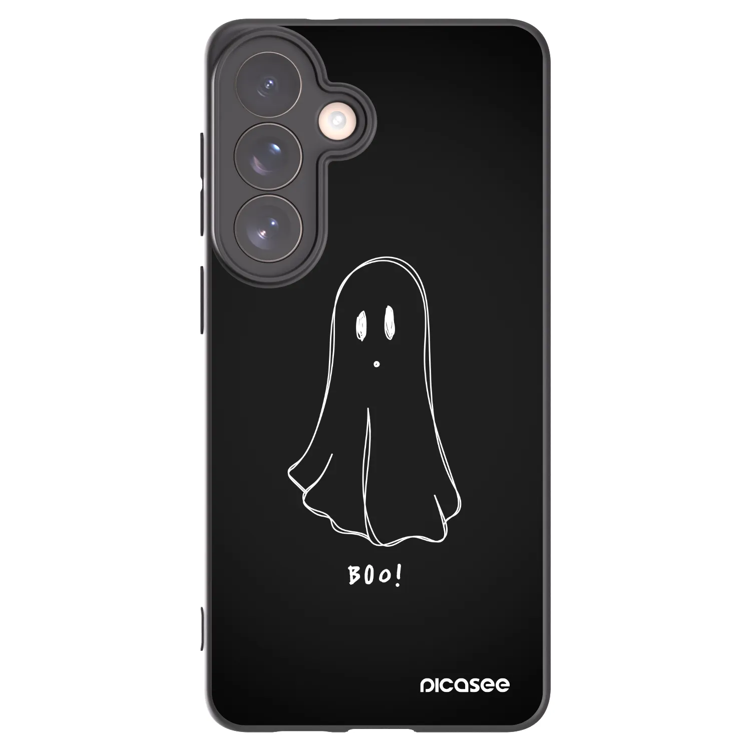 Picasee Μαύρη θήκη σιλικόνης για Samsung Galaxy S26+ - Ghost 2
