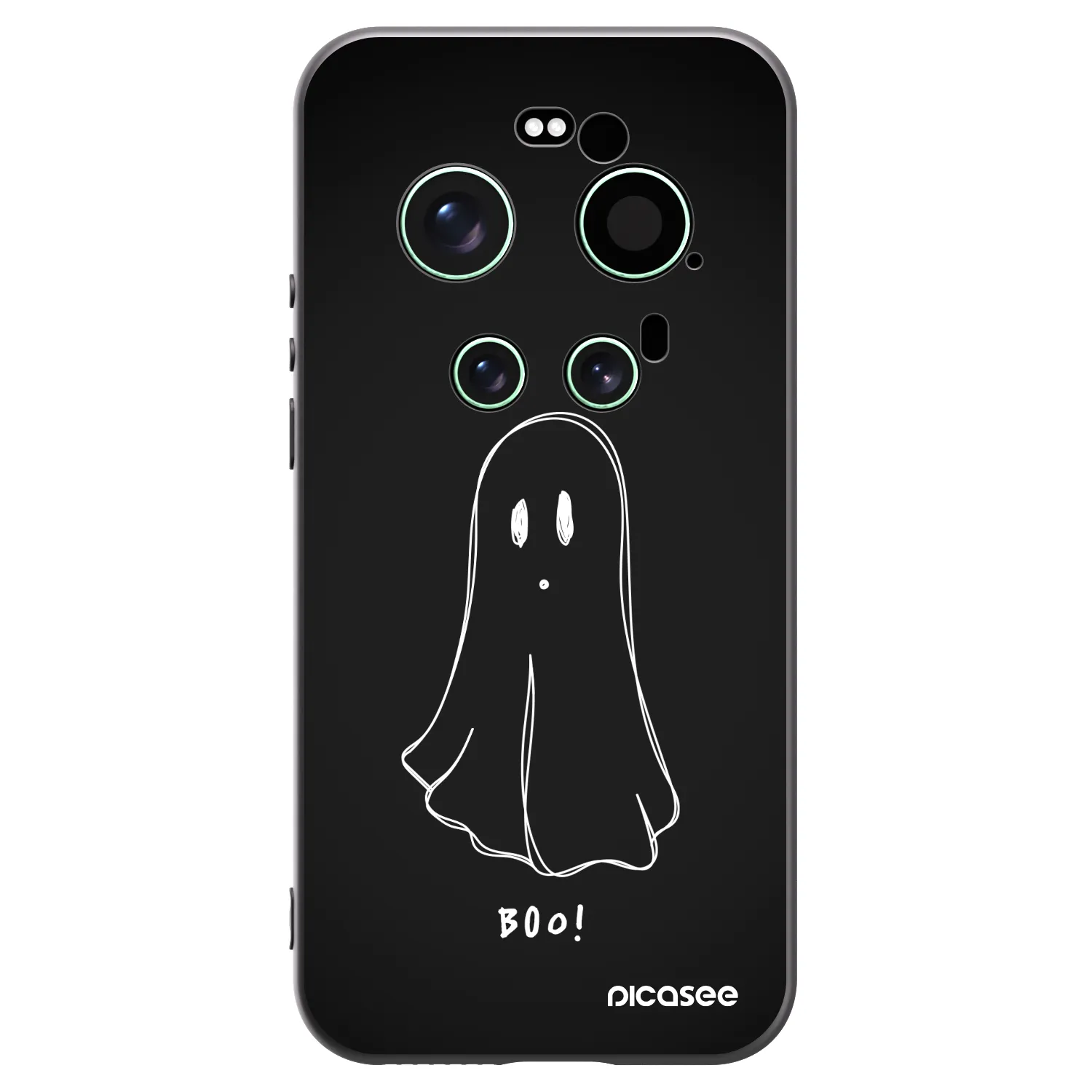Picasee Μαύρη θήκη σιλικόνης για Xiaomi 17 Ultra - Ghost 2