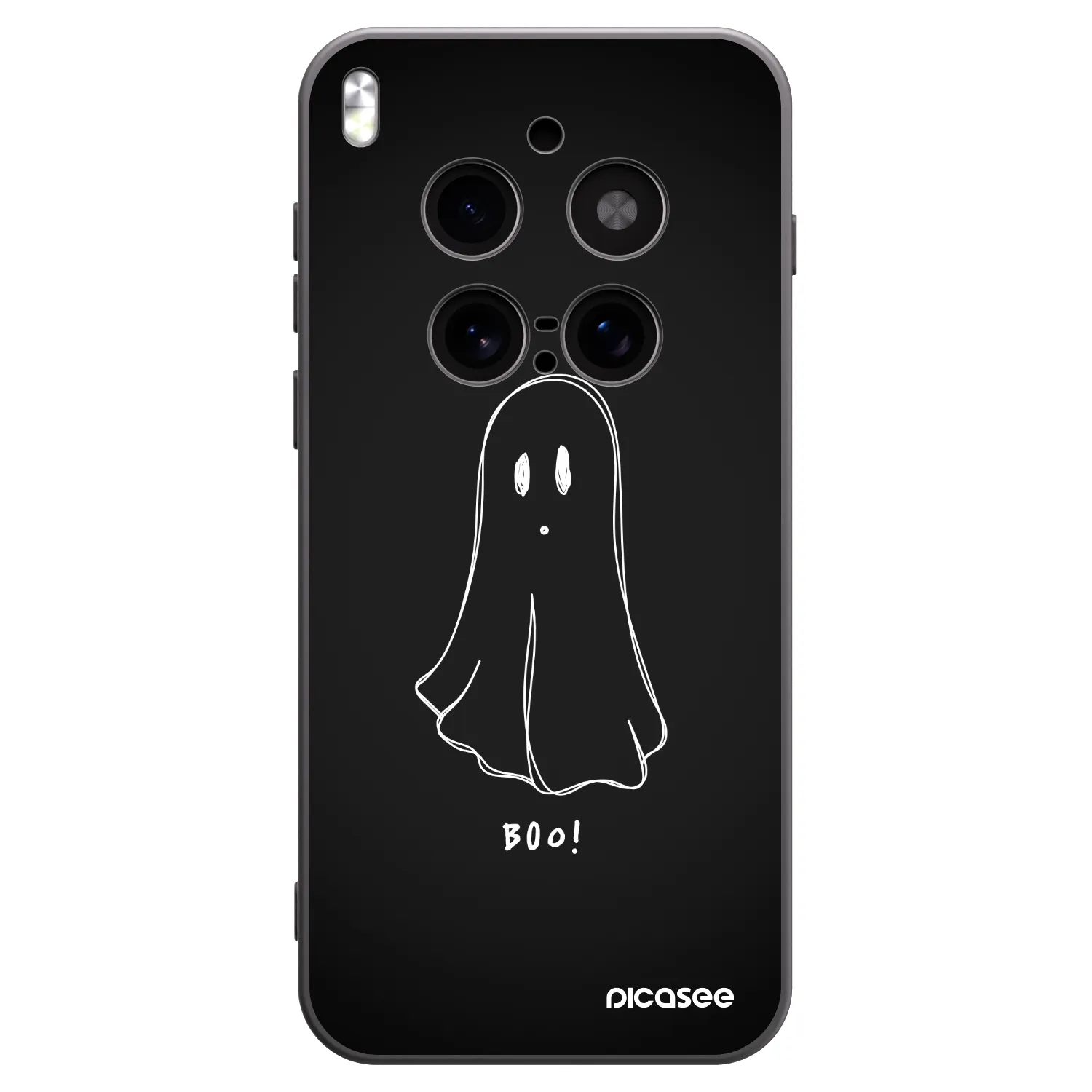 Picasee Μαύρη θήκη σιλικόνης για Vivo X300 Pro - Ghost 2