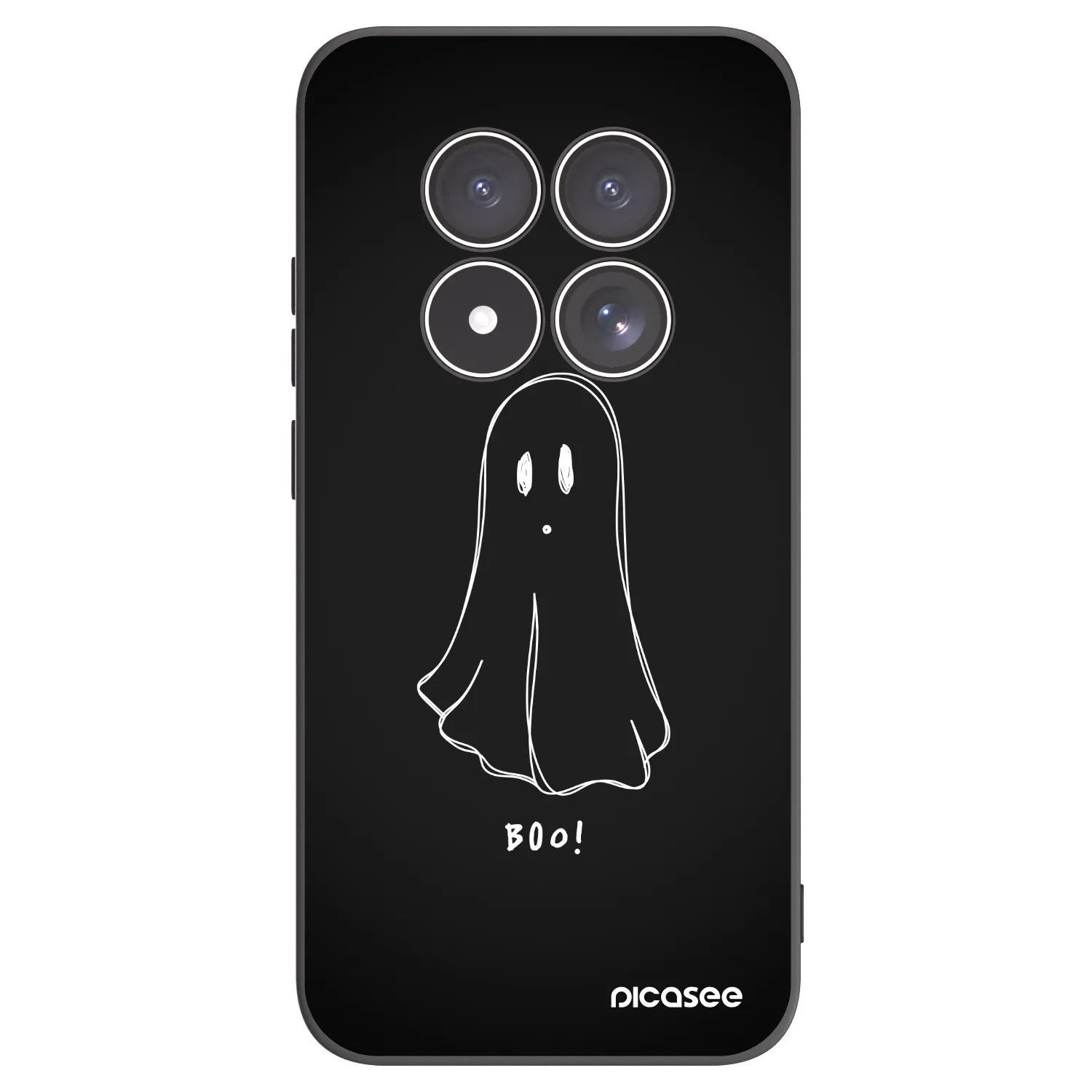 Picasee Μαύρη θήκη σιλικόνης για Xiaomi Redmi Note 15 Pro 5G - Ghost 2