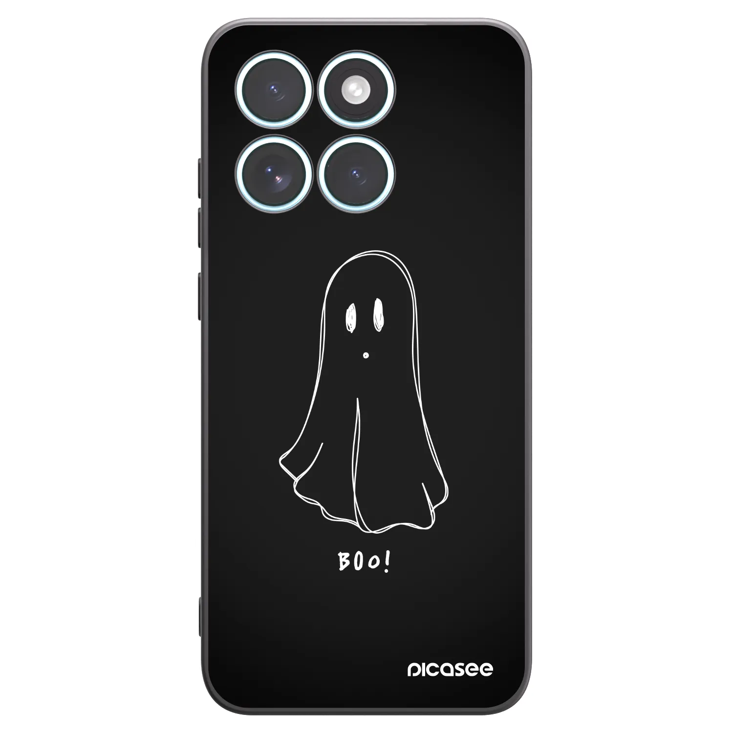 Picasee Μαύρη θήκη σιλικόνης για Motorola Edge 70 Fusion - Ghost 2