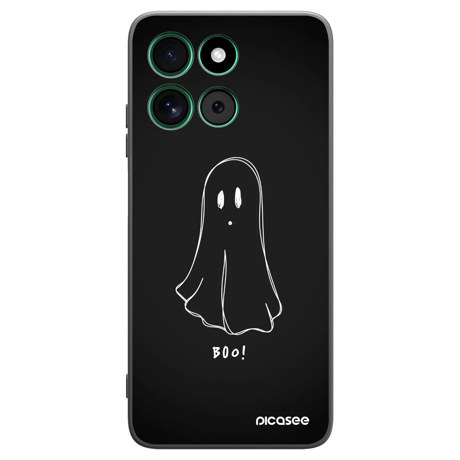 Picasee Μαύρη θήκη σιλικόνης για Motorola Moto G57 Power - Ghost 2