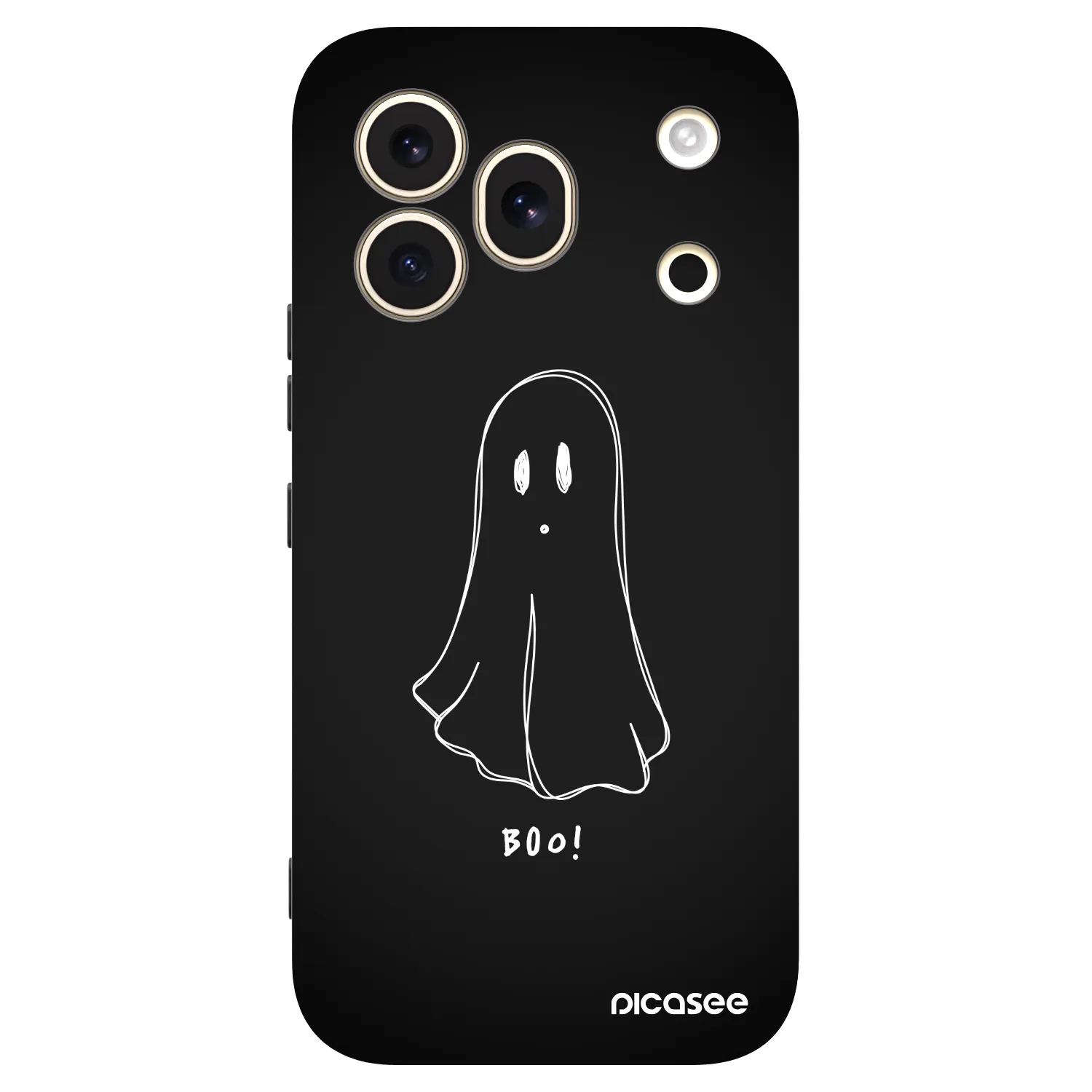 Picasee Μαύρη θήκη σιλικόνης για Honor 600 Pro - Ghost 2