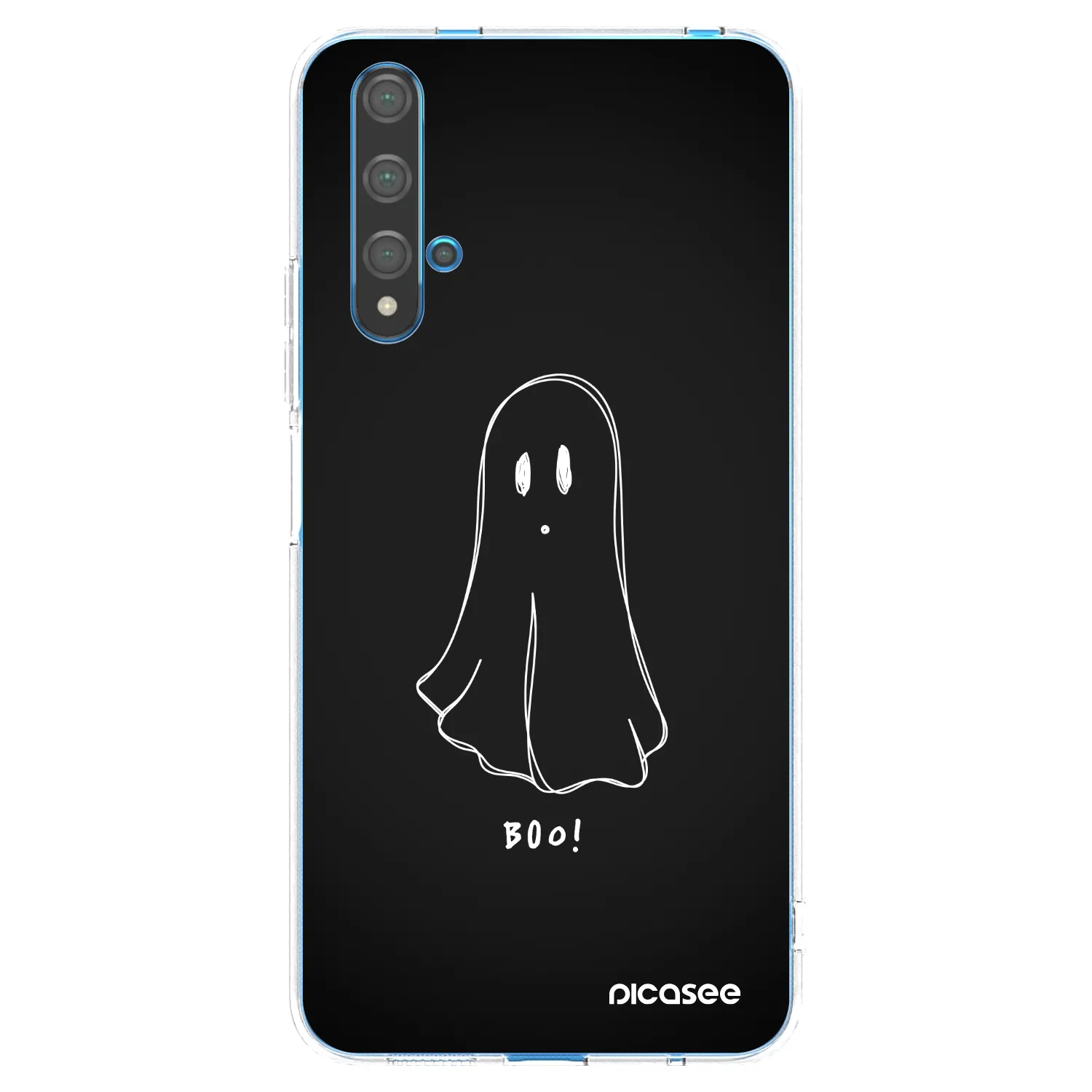 Picasee διαφανής θήκη σιλικόνης Huawei Nova 5T - Ghost 2