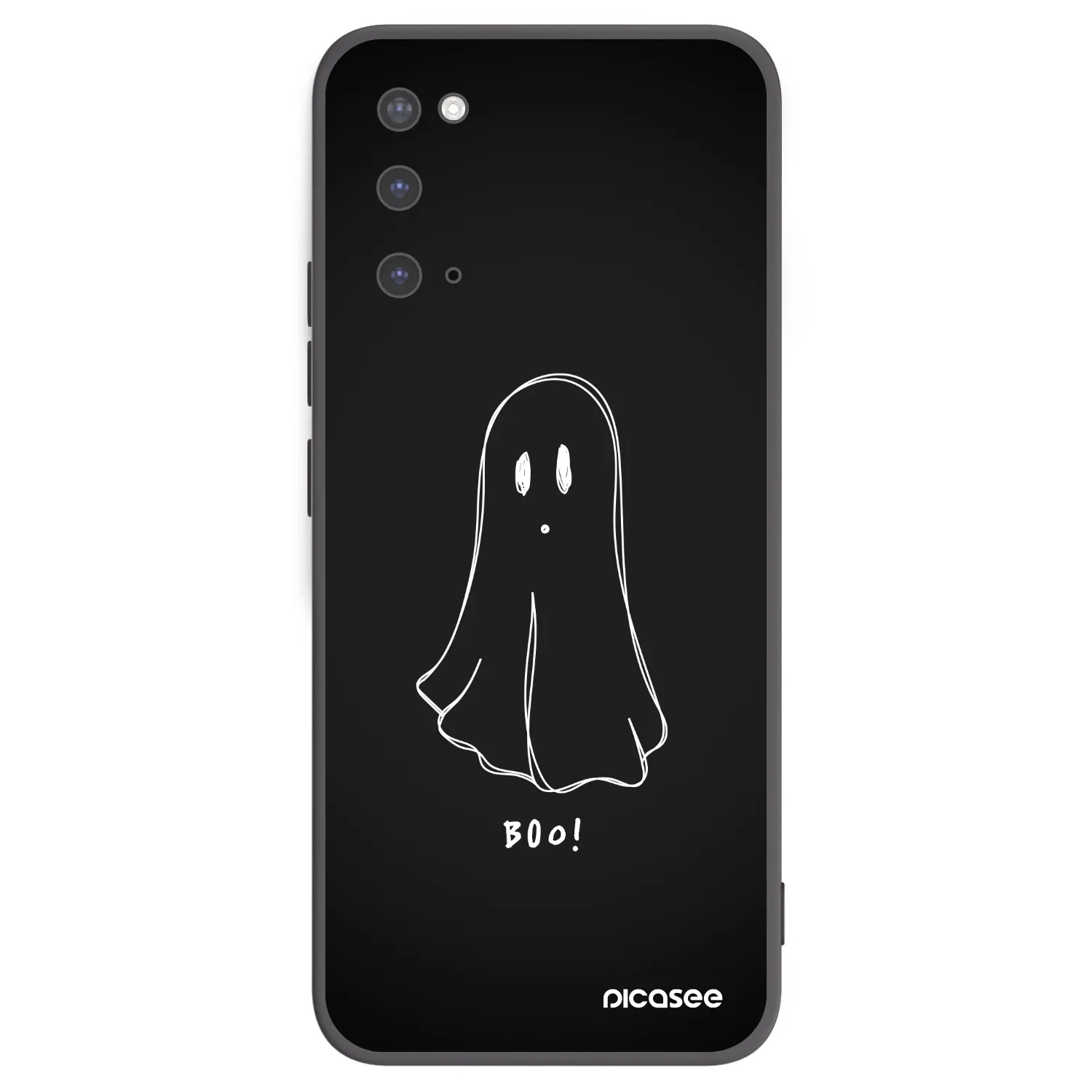 Picasee Μαύρη θήκη σιλικόνης για Samsung Galaxy S20 G980F - Ghost 2