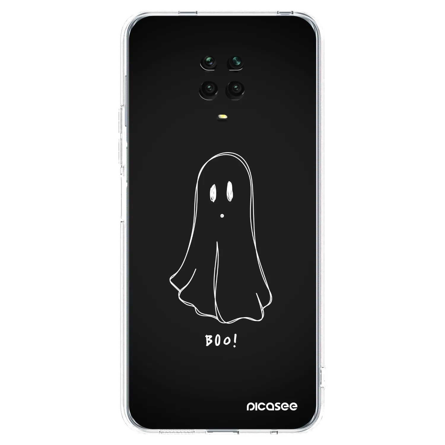 Picasee διαφανής θήκη σιλικόνης Xiaomi Redmi Note 9S - Ghost 2